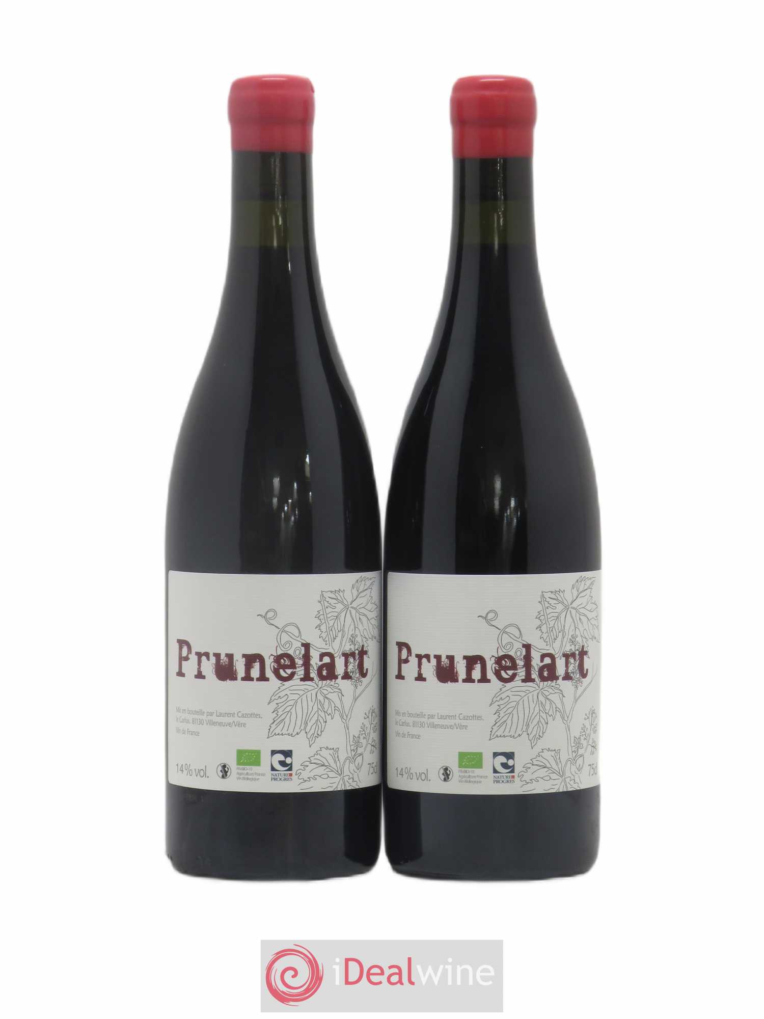 Vin de France Prunelart Laurent Cazottes 2016 - Posten von 2 Flaschen - 0