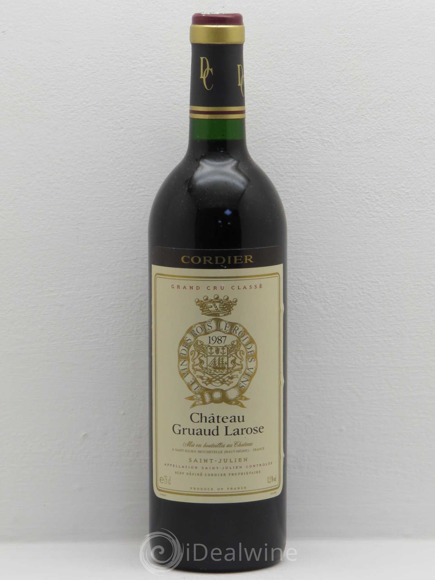 Château Gruaud Larose 2ème Grand Cru Classé 1987 - Lot de 1 bouteille - 0