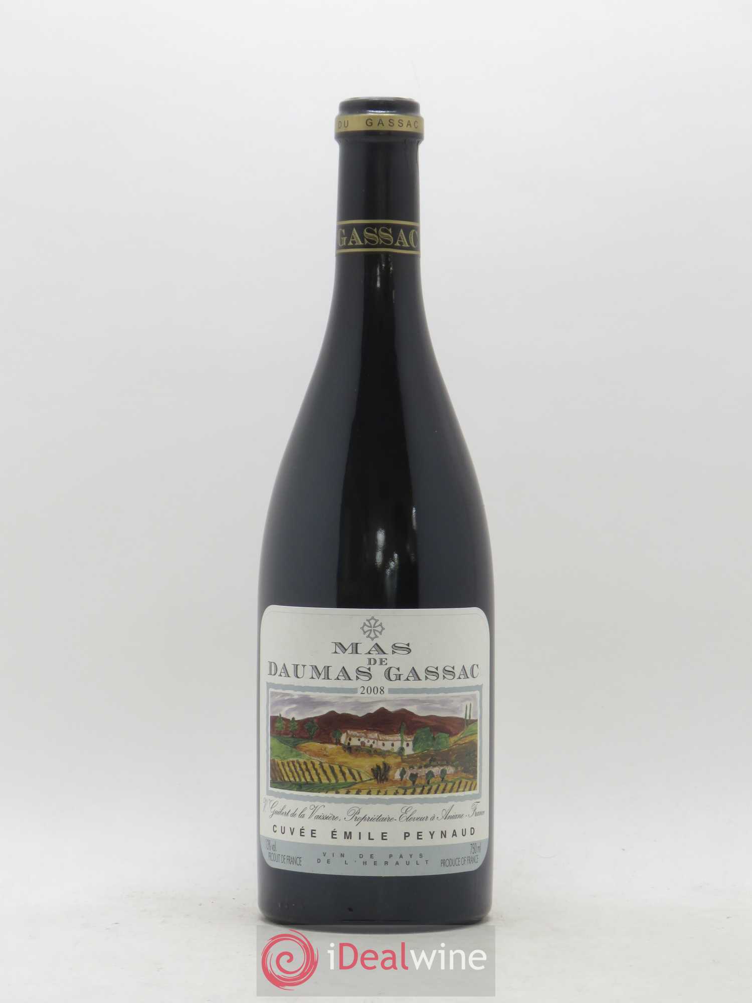 Pays d'Hérault Mas de Daumas Gassac Cuvée Emile Peynaud Famille Guibert de La Vaissière 2008 - Lot de 1 bouteille - 1