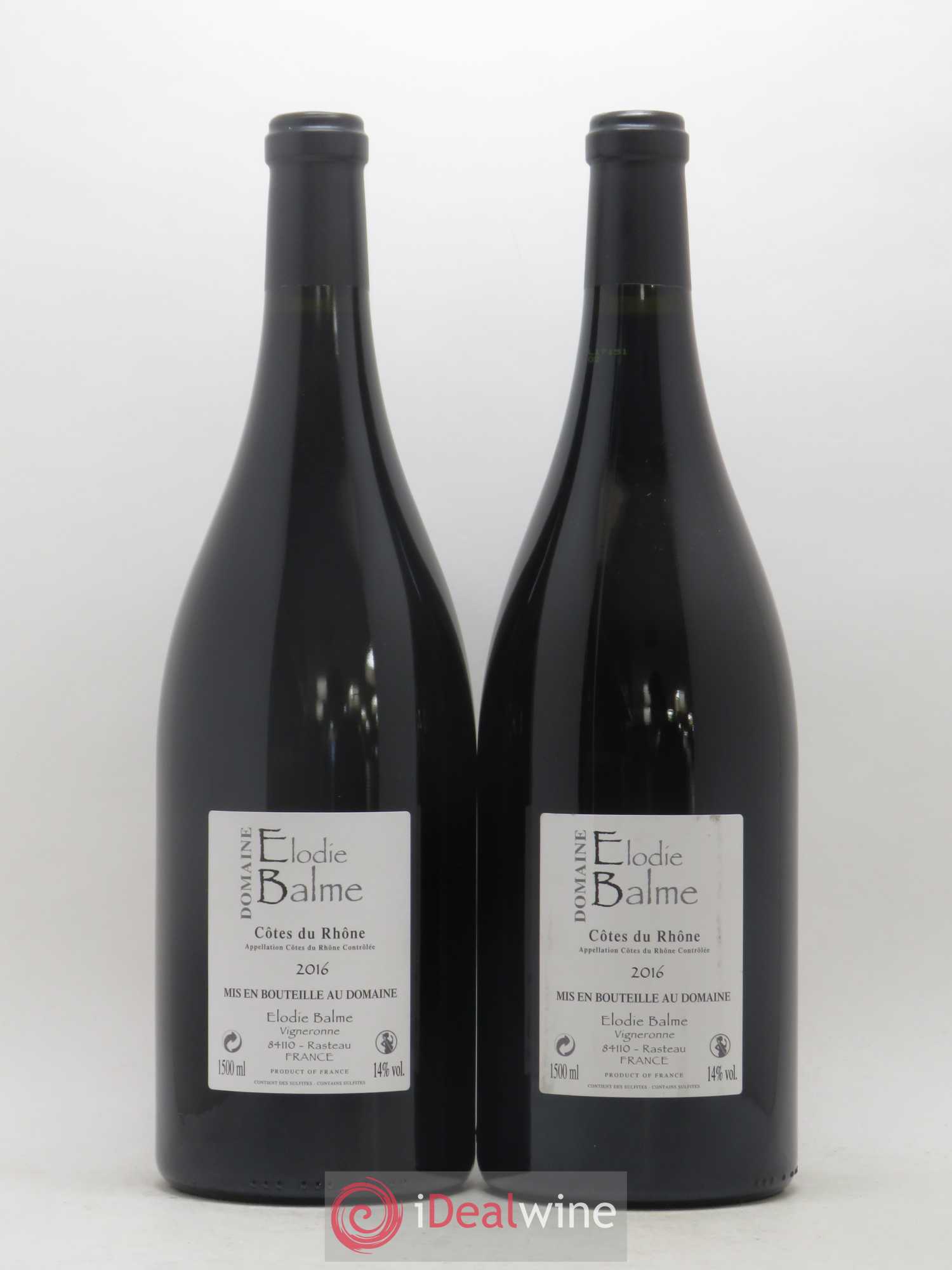 Côtes-du-Rhône Elodie Balme (Domaine) 2016 - Lot de 2 magnums - 1