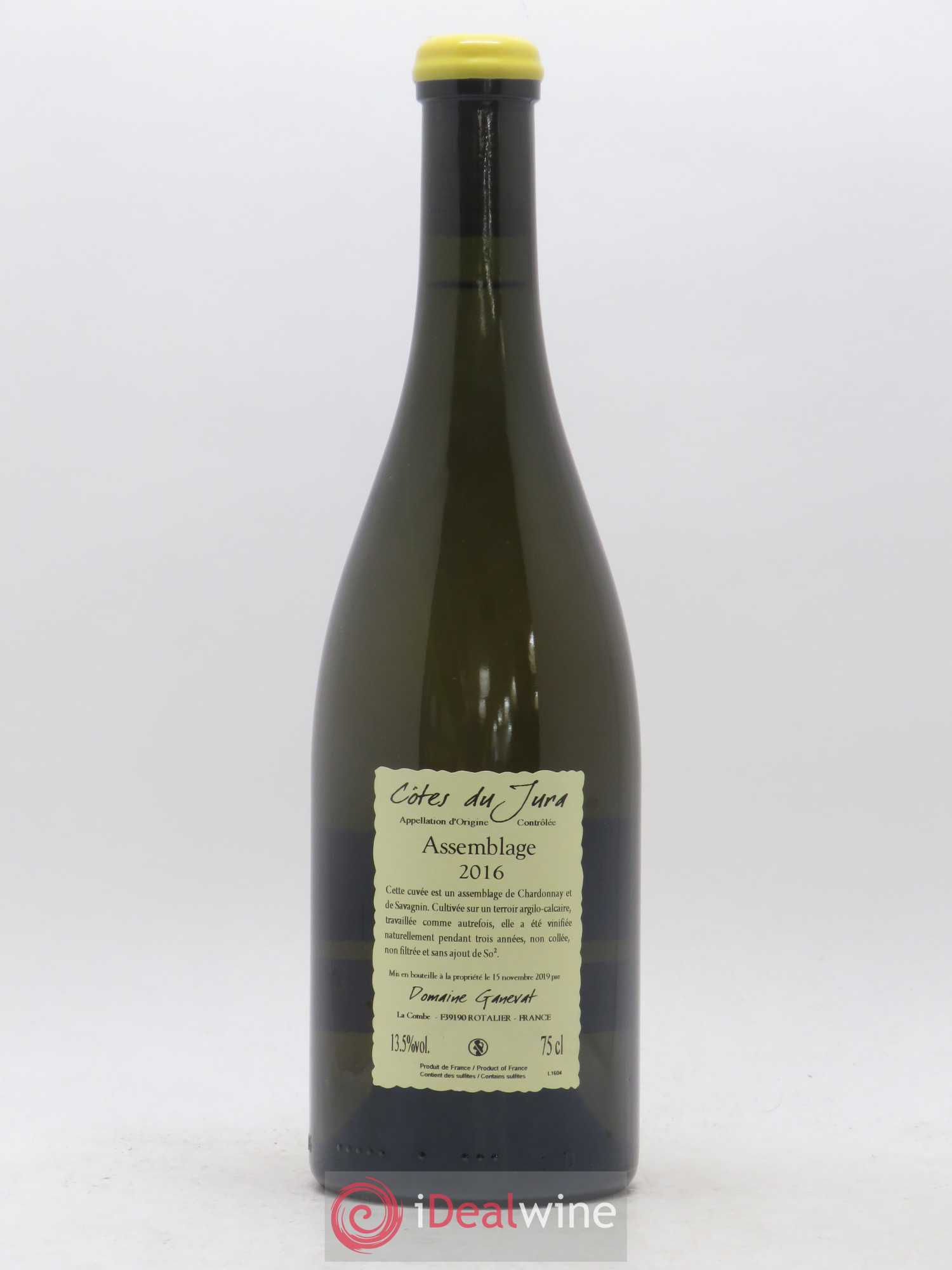 Côtes du Jura Cuvée Orégane Jean-François Ganevat (Domaine) 2016 - Lot de 1 bouteille - 1