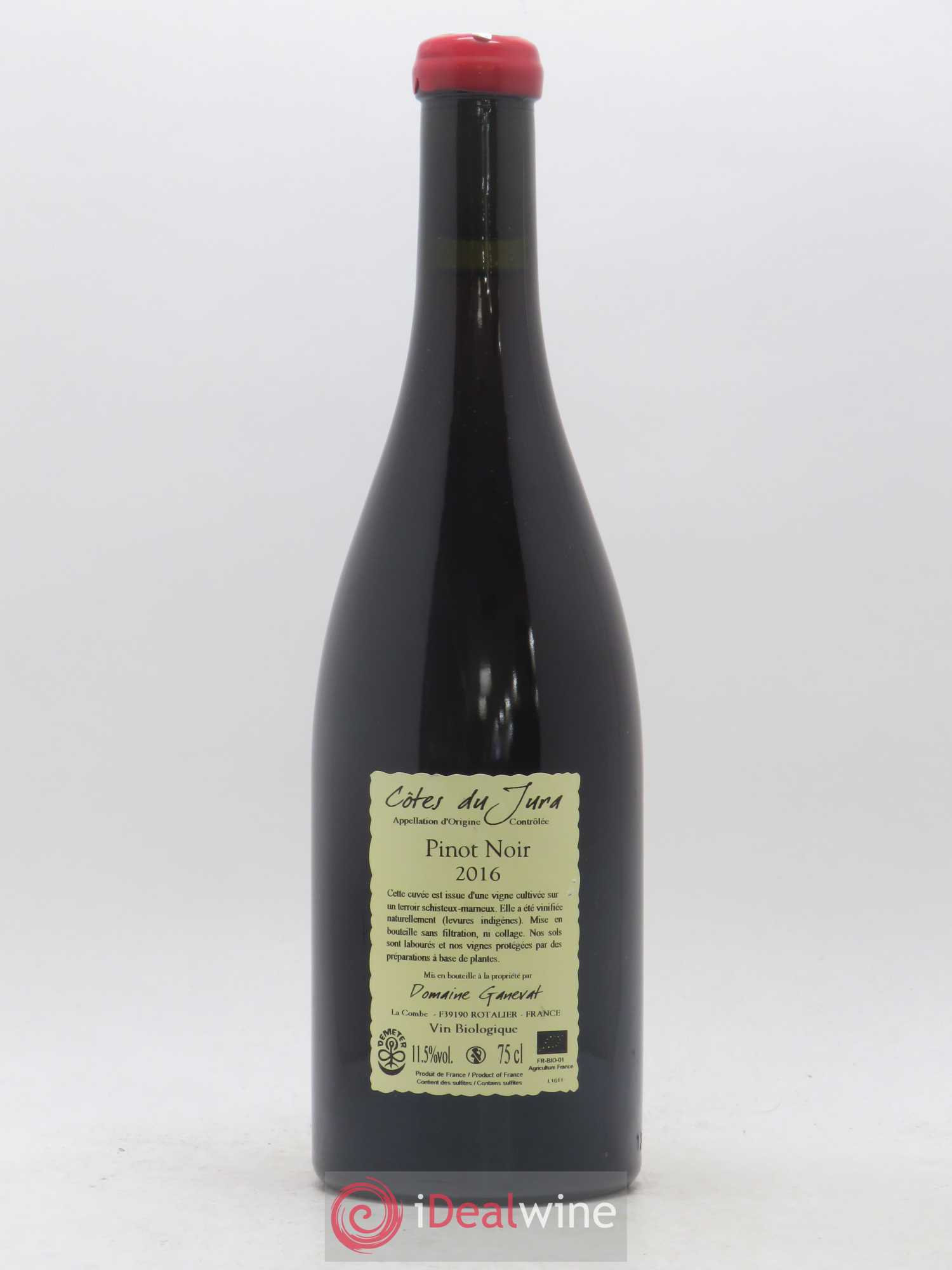 Côtes du Jura Pinot Noir En Billat  Jean-François Ganevat (Domaine) 2016 - Lot de 1 bouteille - 1