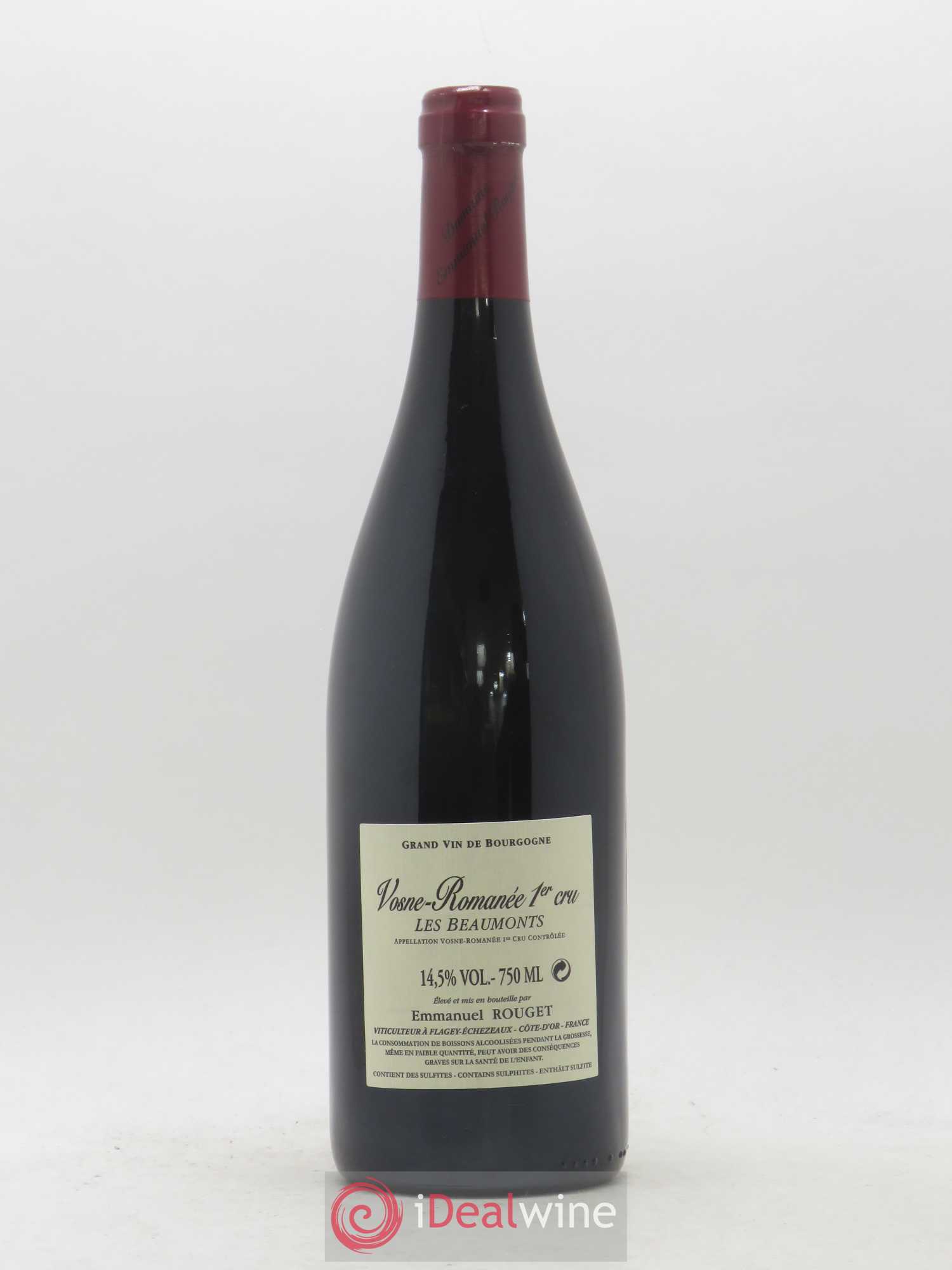 Vosne-Romanée 1er Cru Les Beaumonts Emmanuel Rouget 2015 - Lot de 1 bouteille - 1