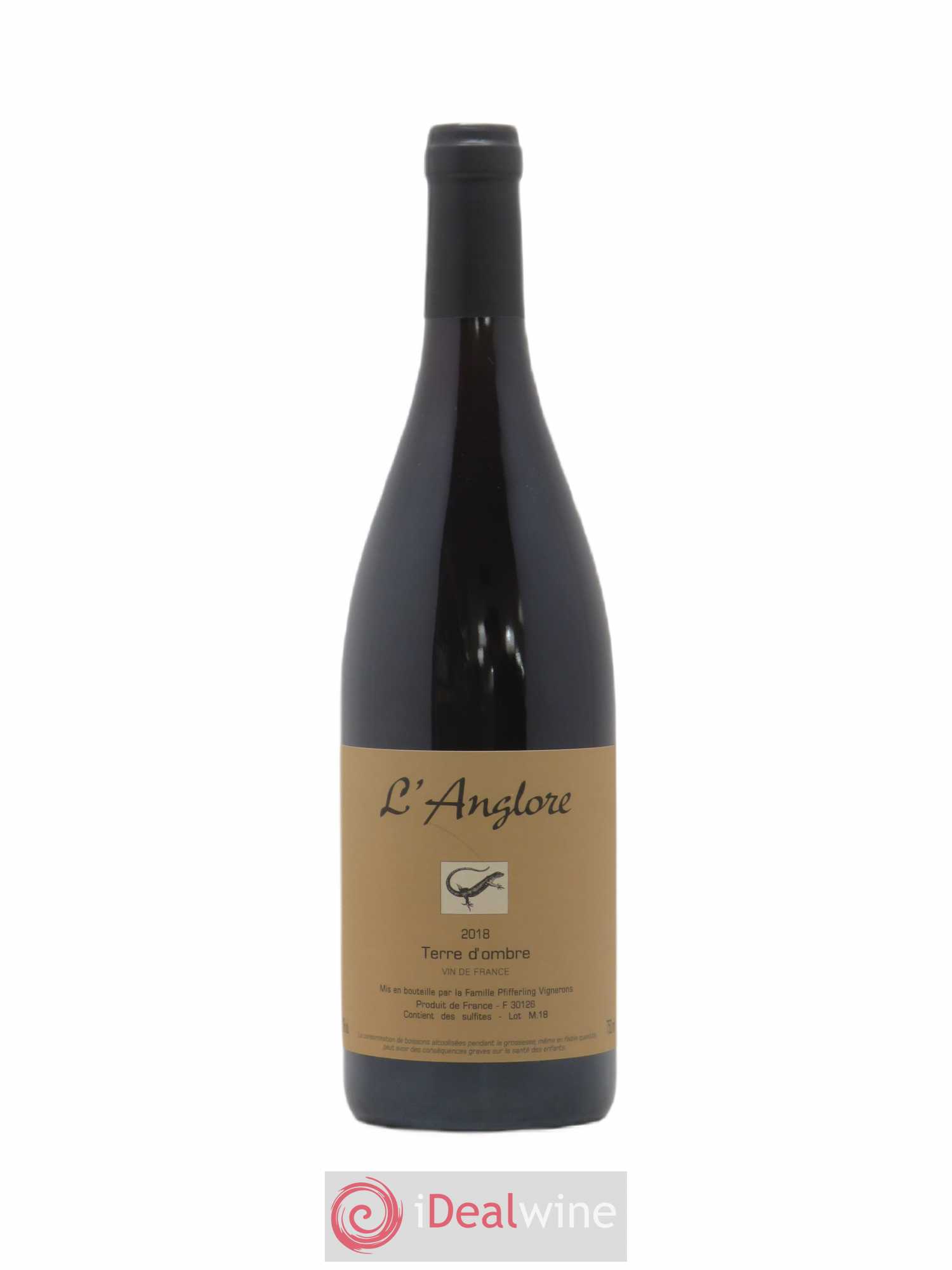 Vin de France Terre d'Ombre L'Anglore 2018 - Lot de 1 bouteille - 0