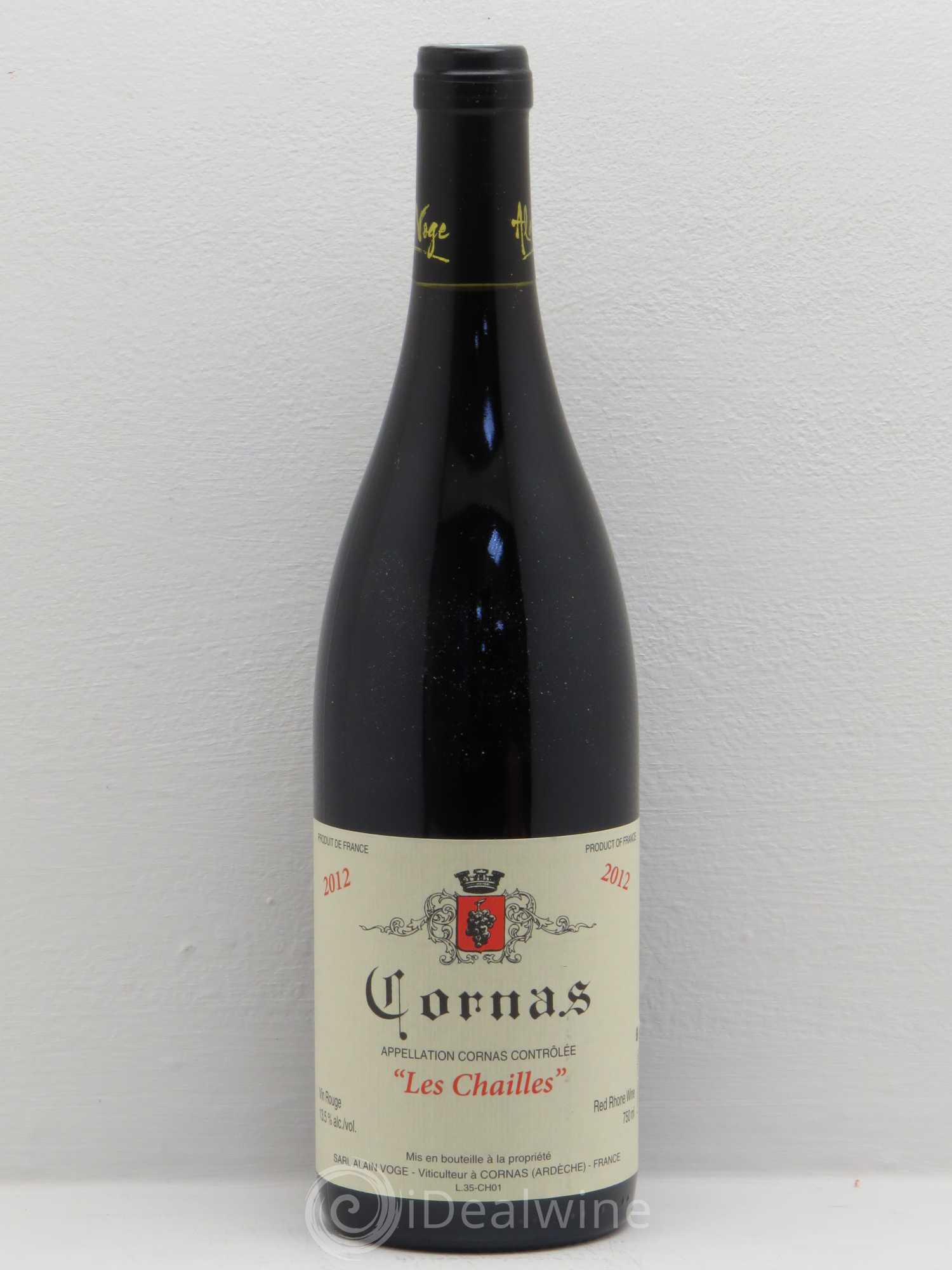 Cornas Les Chailles Alain Voge (Domaine) 2012 - Lot de 1 bouteille - 0