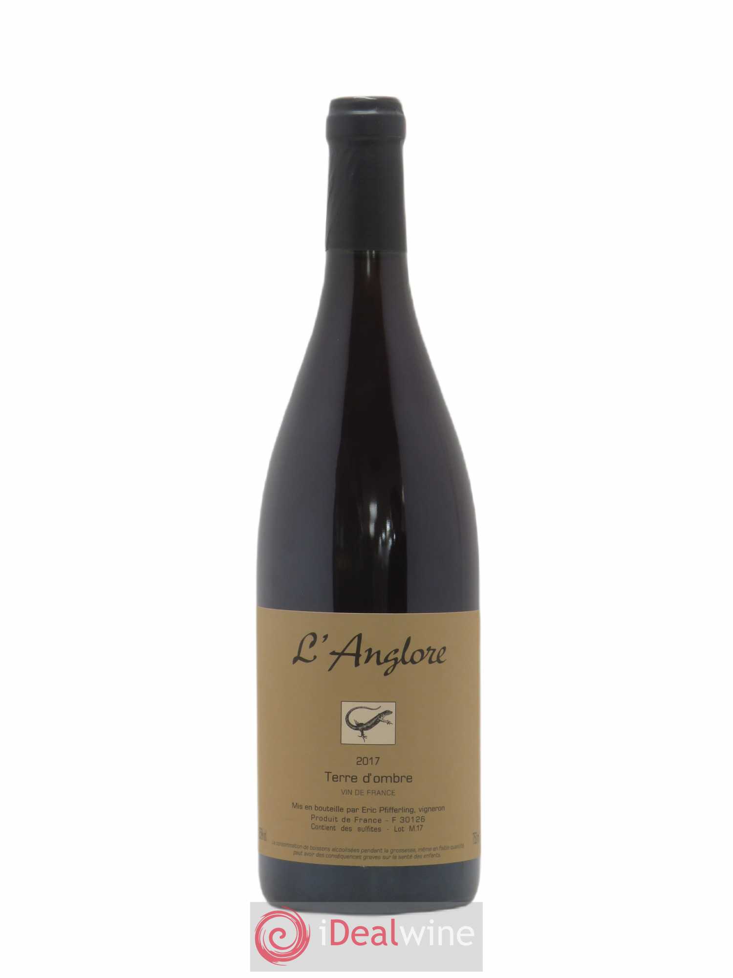 Vin de France Terre d'Ombre L'Anglore 2017 - Lot de 1 bouteille - 0