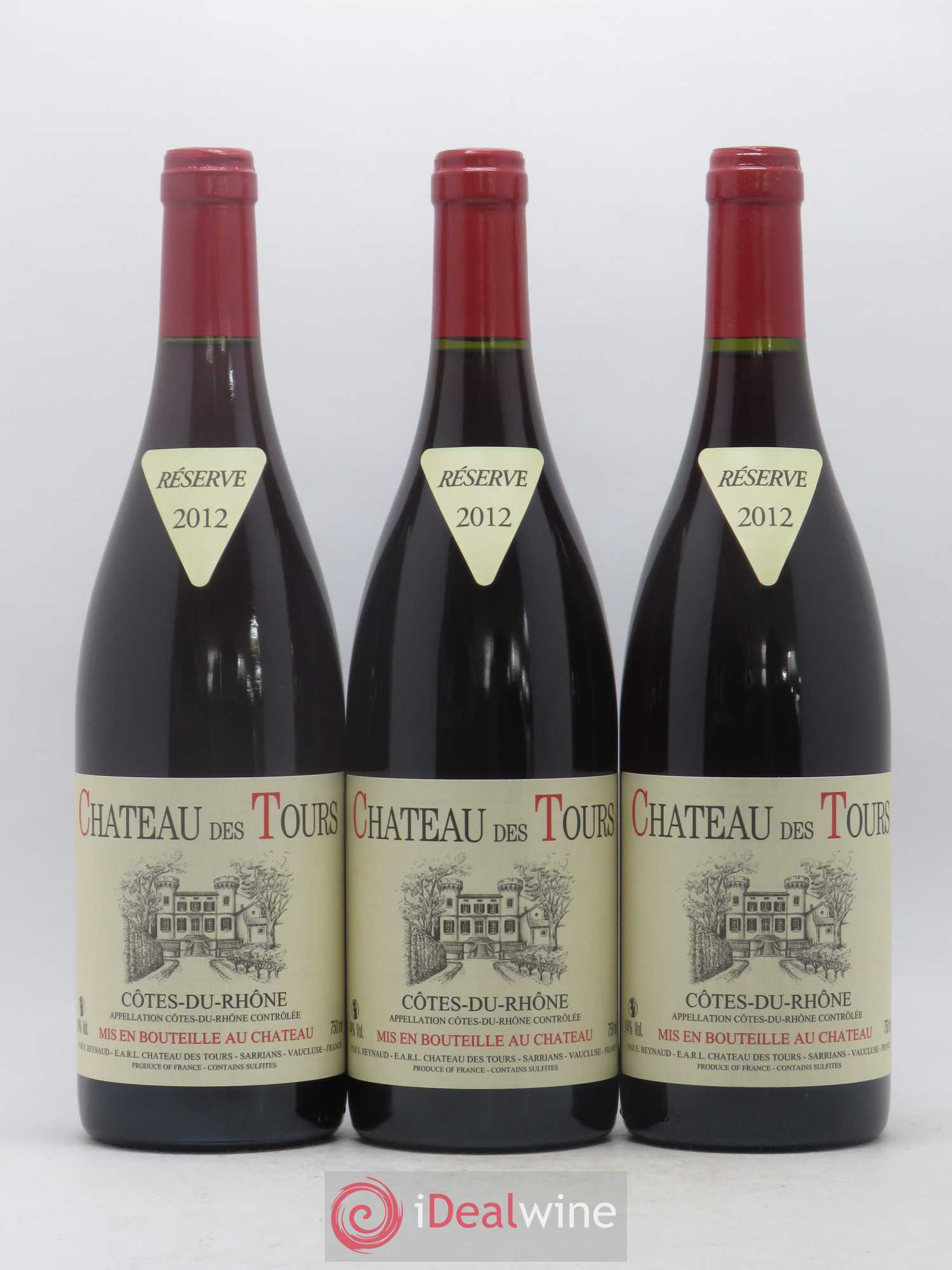Côtes-du-Rhône Château des Tours Emmanuel Reynaud 2012 - Lot de 6 bouteilles - 1