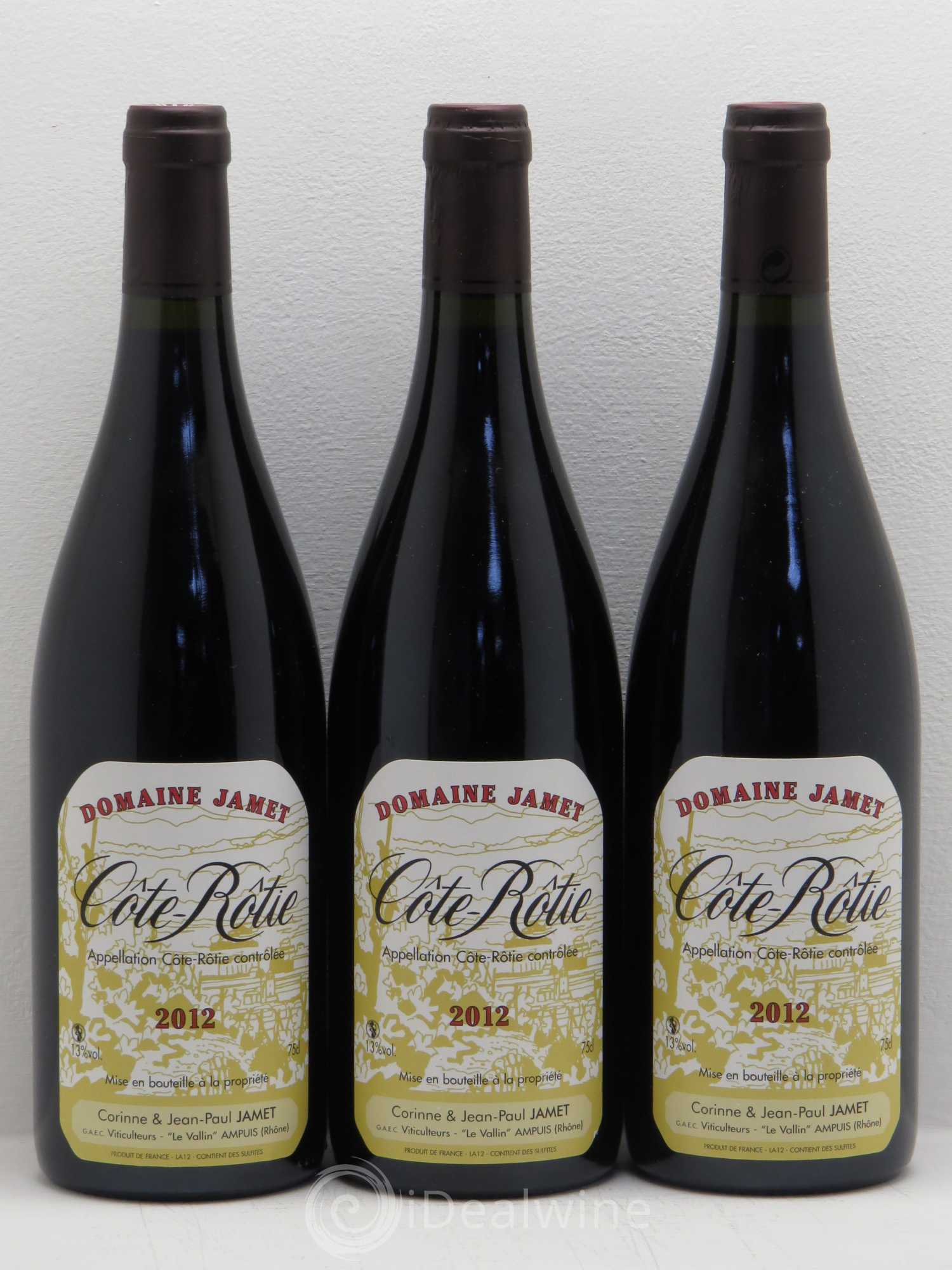 Côte-Rôtie Jamet (Domaine) 2012 - Lot de 3 bouteilles - 0