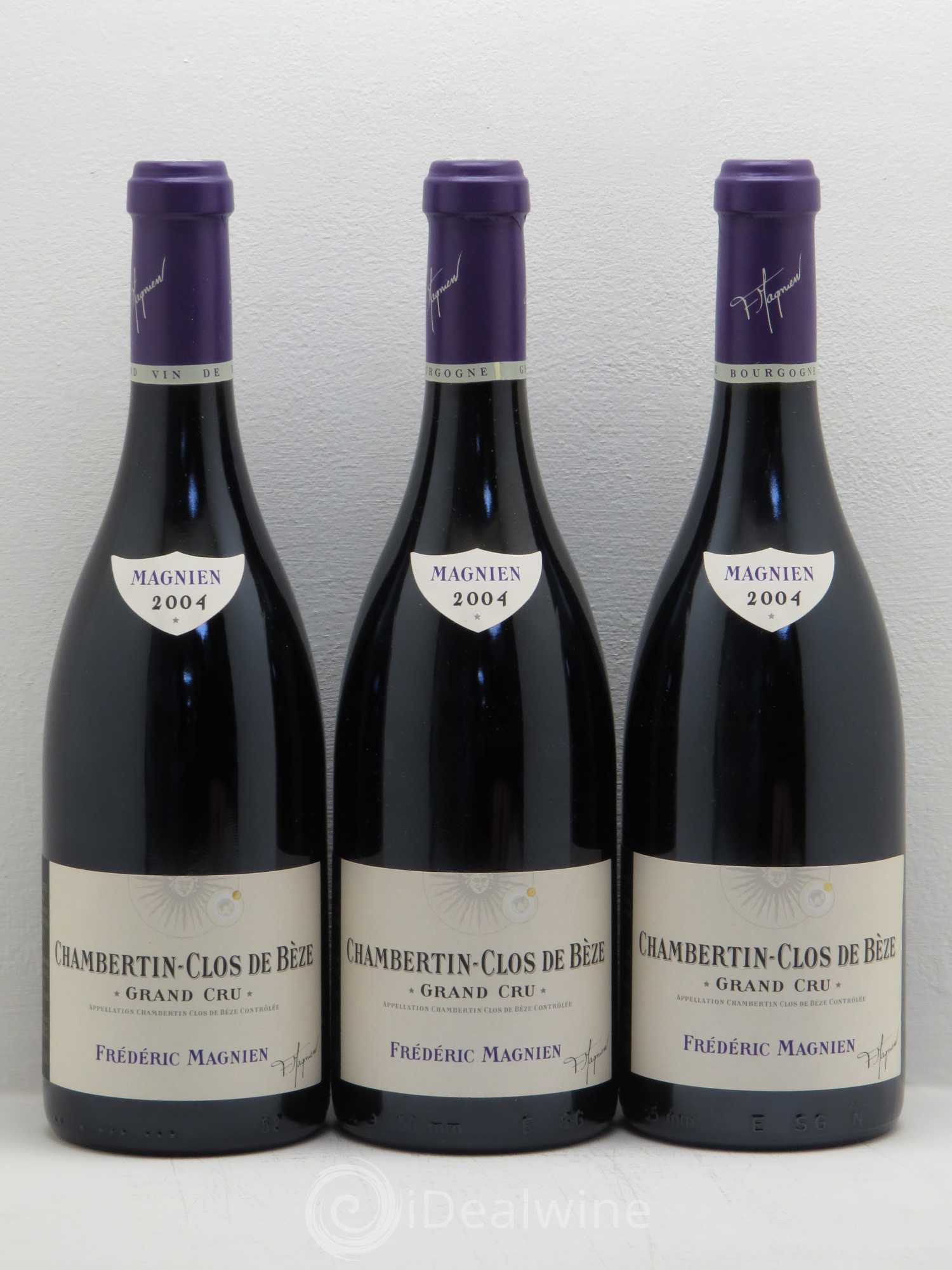 Chambertin Clos de Bèze Grand Cru Frédéric Magnien 2004 - Lot de 3 bouteilles - 0