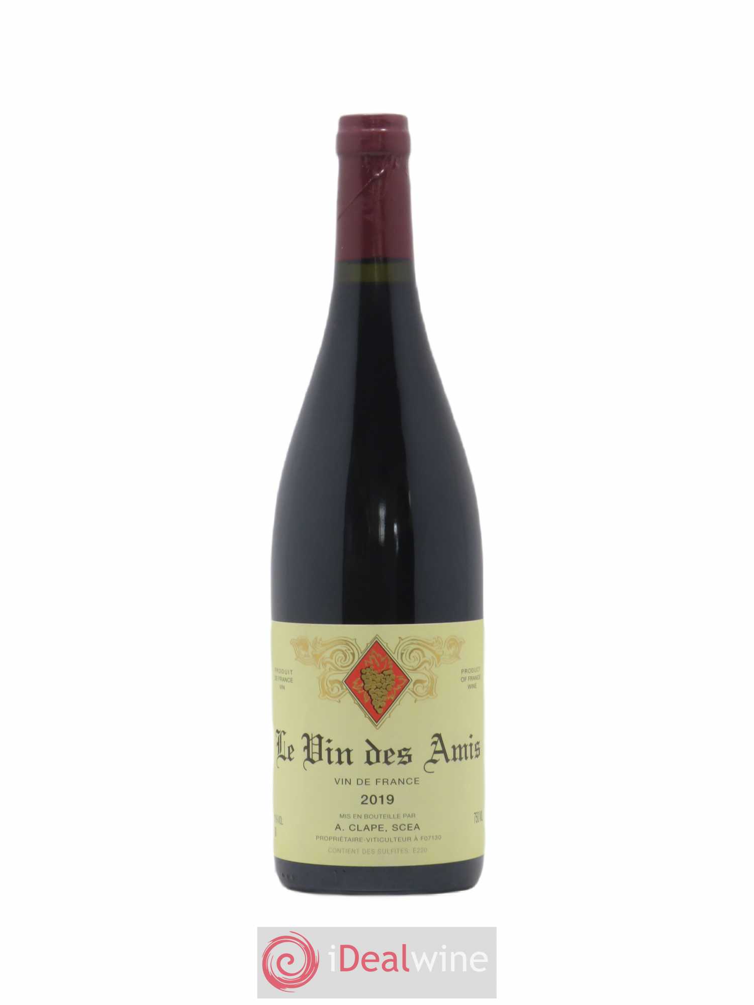 Vin de France Le Vin des Amis Auguste Clape 2019 - Lot de 1 bouteille - 0