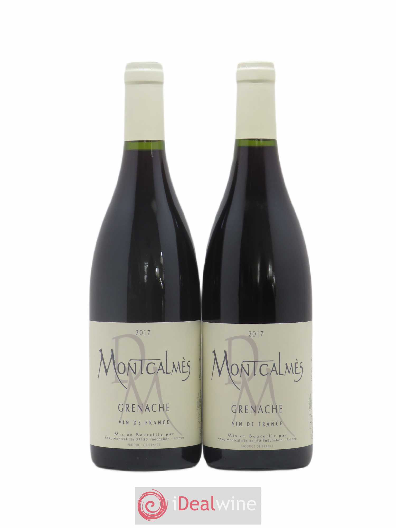 Vin de France Domaine de Montcalmès Grenache Frédéric Pourtalié 2017 - Lot de 2 bouteilles - 0