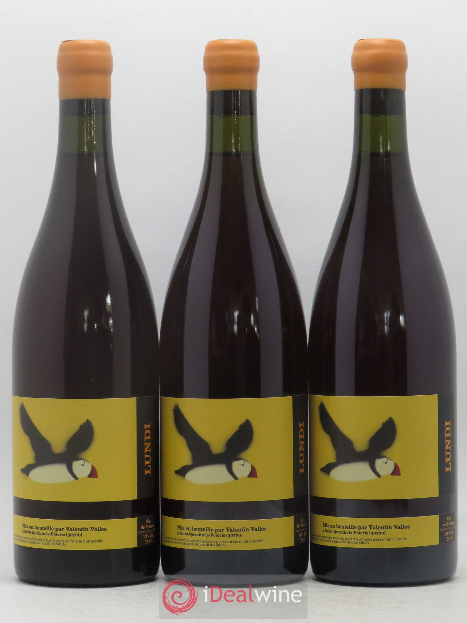 Vin de France Lundi Valentin Vallés 2018 - Lot de 6 bouteilles - 2