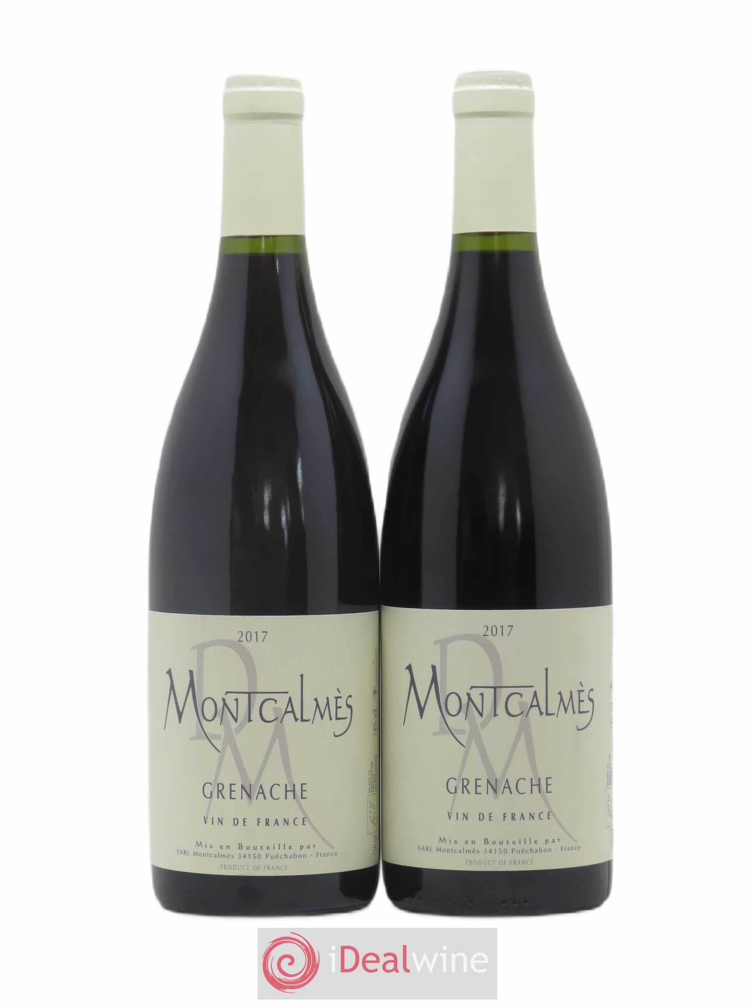Vin de France Domaine de Montcalmès Grenache Frédéric Pourtalié 2017 - Lot de 2 bouteilles - 0