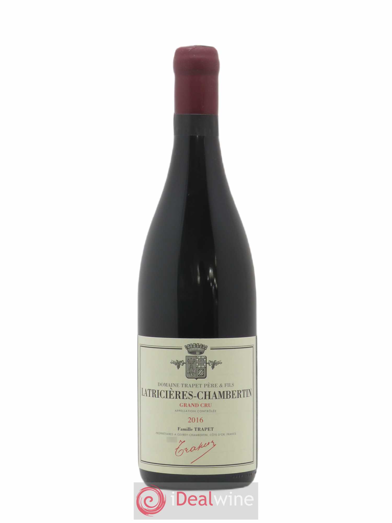 Latricières-Chambertin Grand Cru Domaine Trapet 2016 - Lot de 1 bouteille - 0