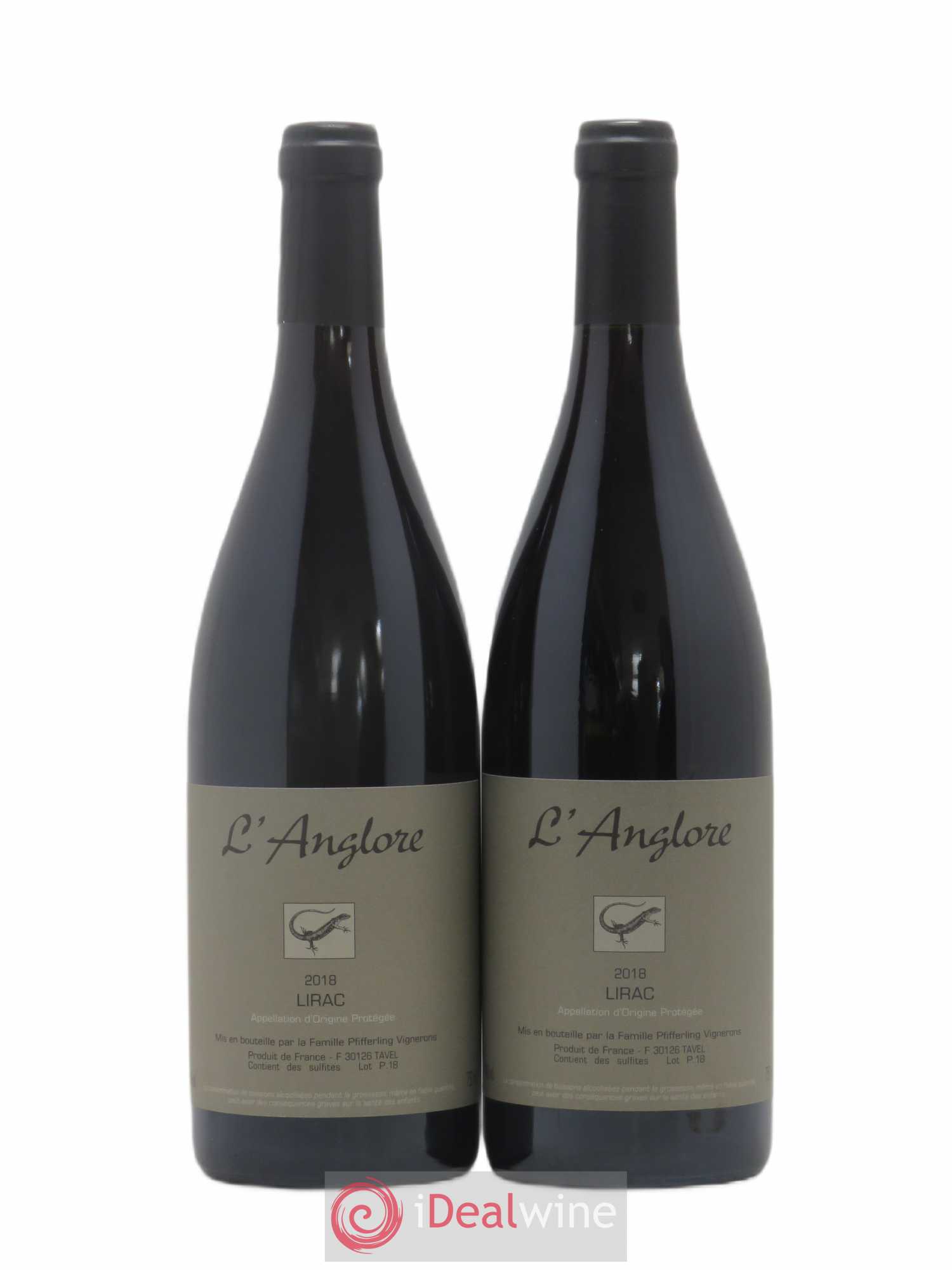 Lirac L'Anglore 2018 - Lot de 2 bouteilles - 0