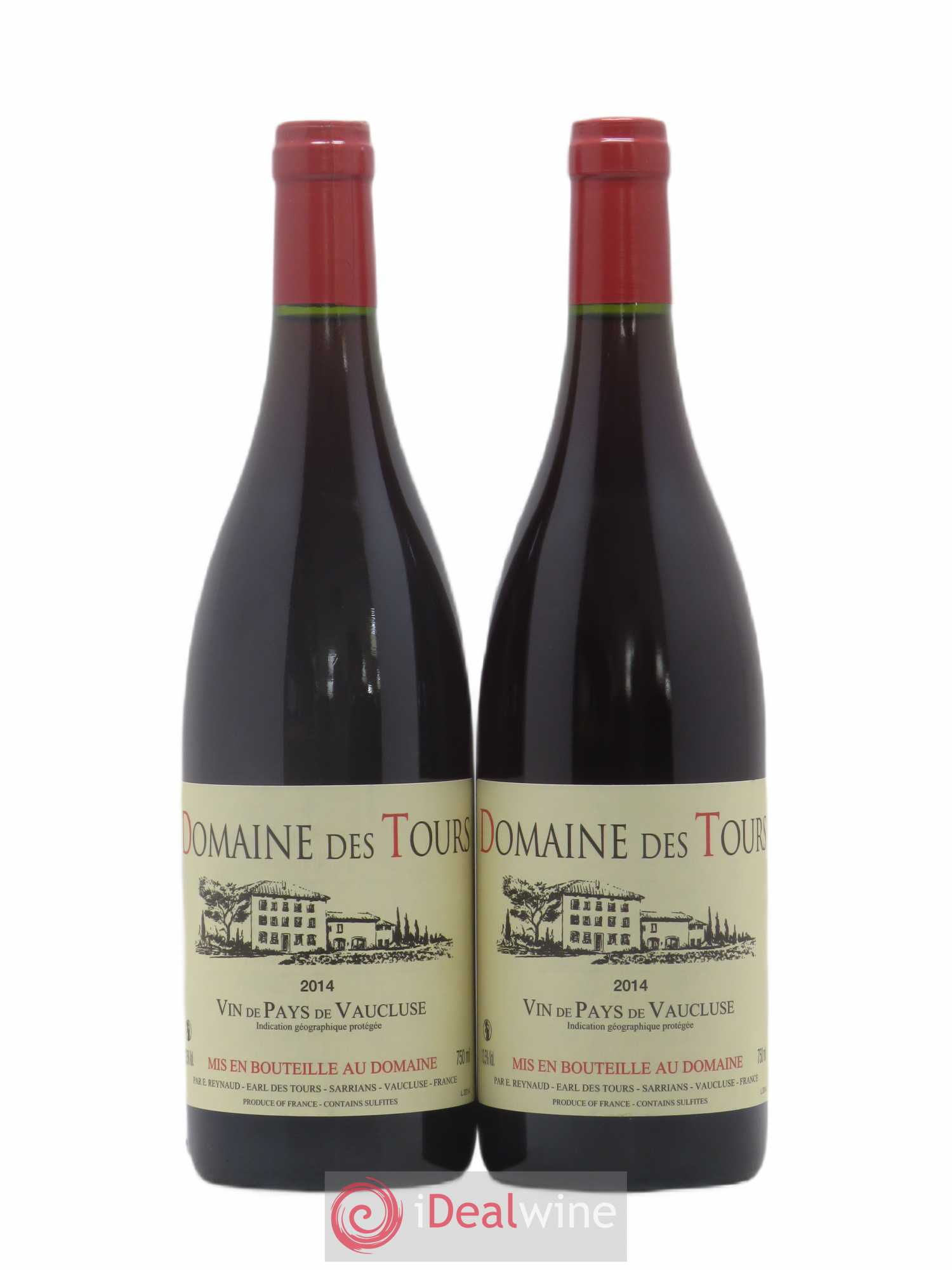 Vaucluse (Vin de Pays de Vaucluse) Domaine des Tours Emmanuel Reynaud 2014 - Lot de 2 bouteilles - 0