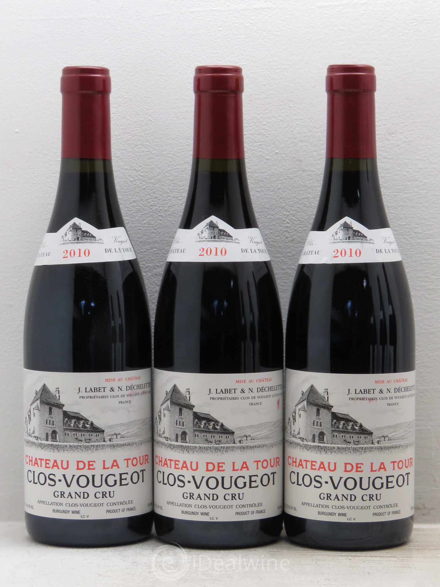 Clos de Vougeot Grand Cru Château de La Tour 2010 - Lot de 6 bouteilles - 1