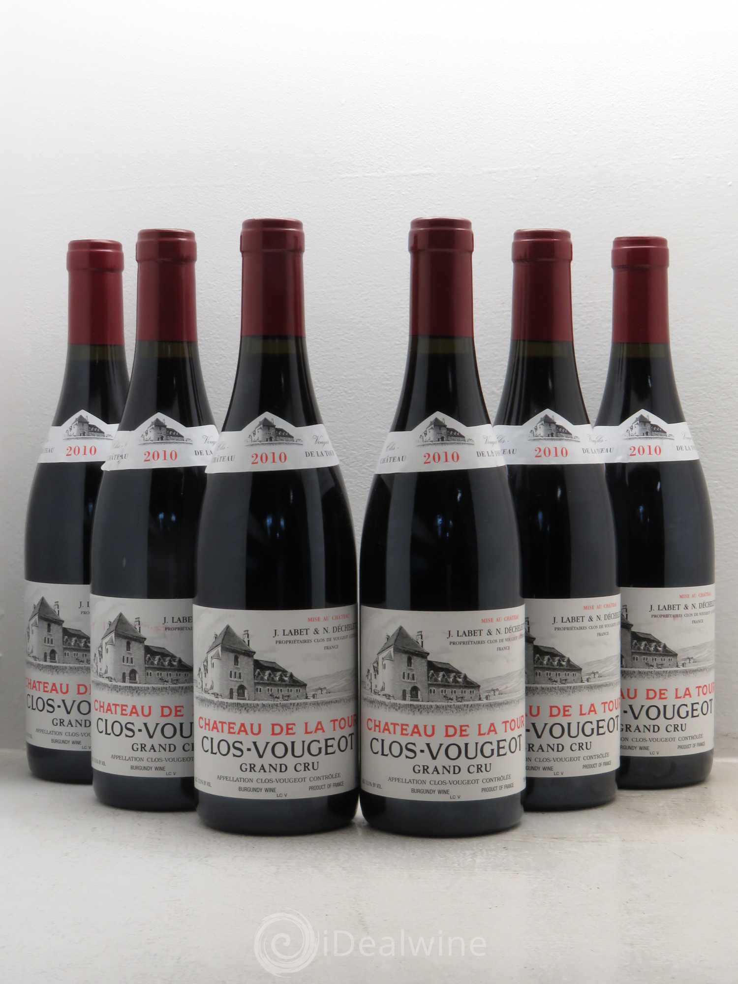 Clos de Vougeot Grand Cru Château de La Tour 2010 - Lot de 6 bouteilles - 0