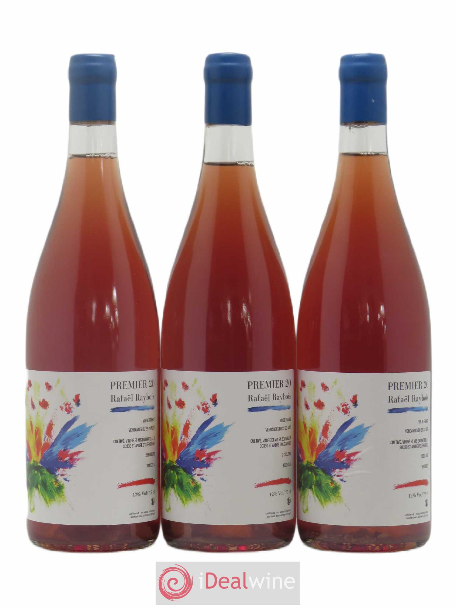 Vin de France Vin de France 1er 20 Domaine Rafaël Raybois (sans prix de réserve) 2020 - Lotto di 3 bottiglie - 0