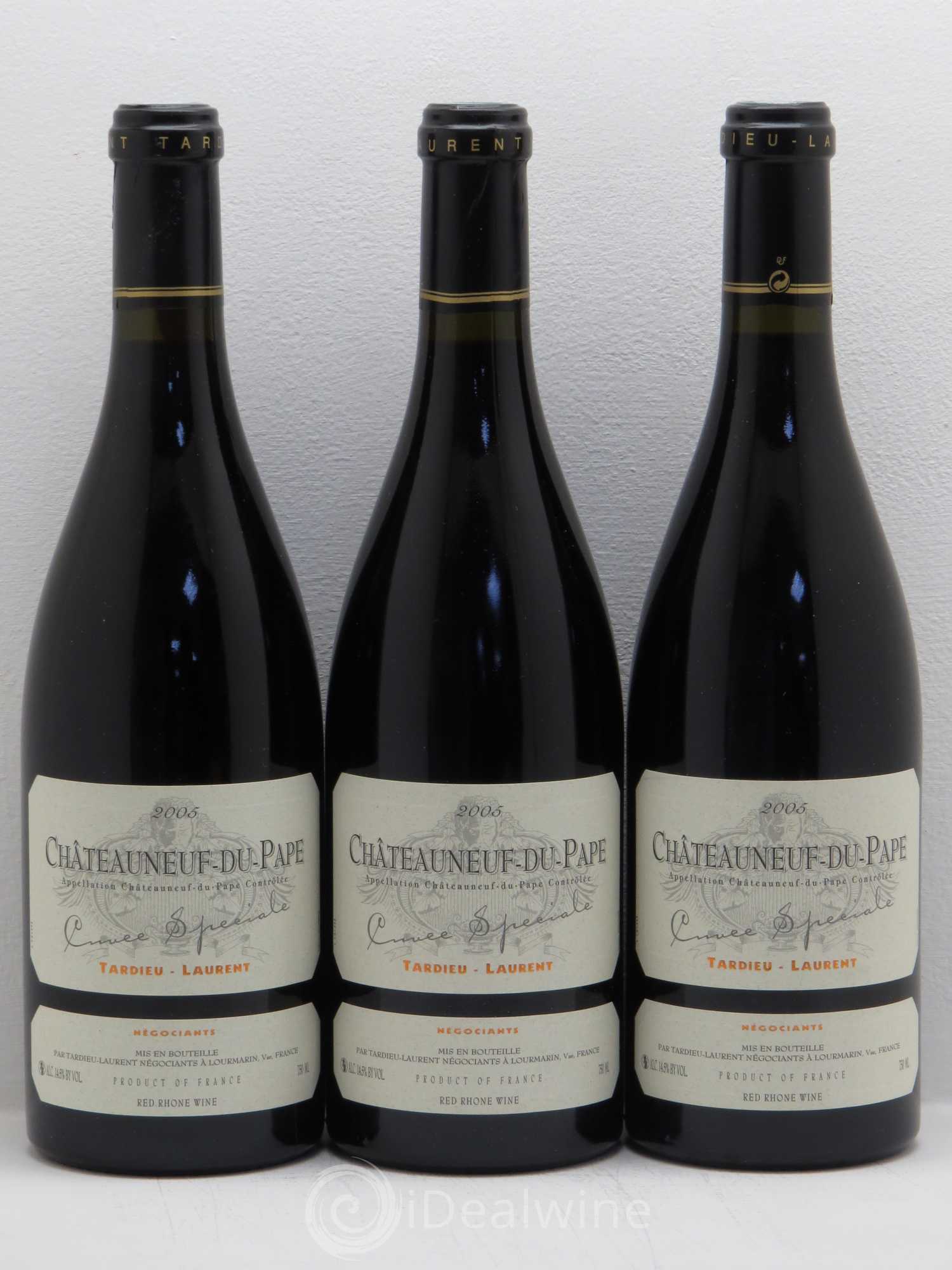Châteauneuf-du-Pape Tardieu-Laurent Cuvée spéciale Famille Tardieu 2005 - Lot de 3 bouteilles - 0