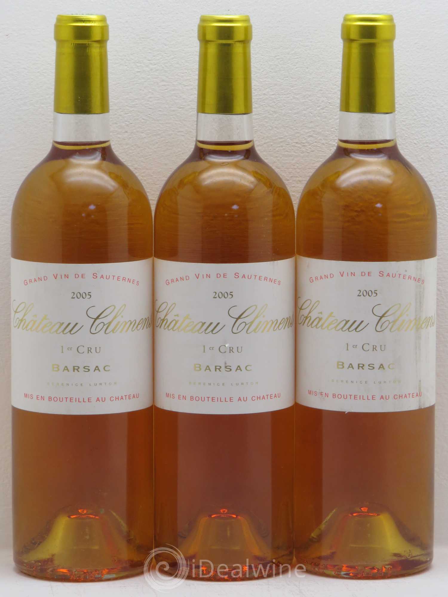 Château Climens 1er Grand Cru Classé 2005 - Lotto di 3 bottiglie - 0
