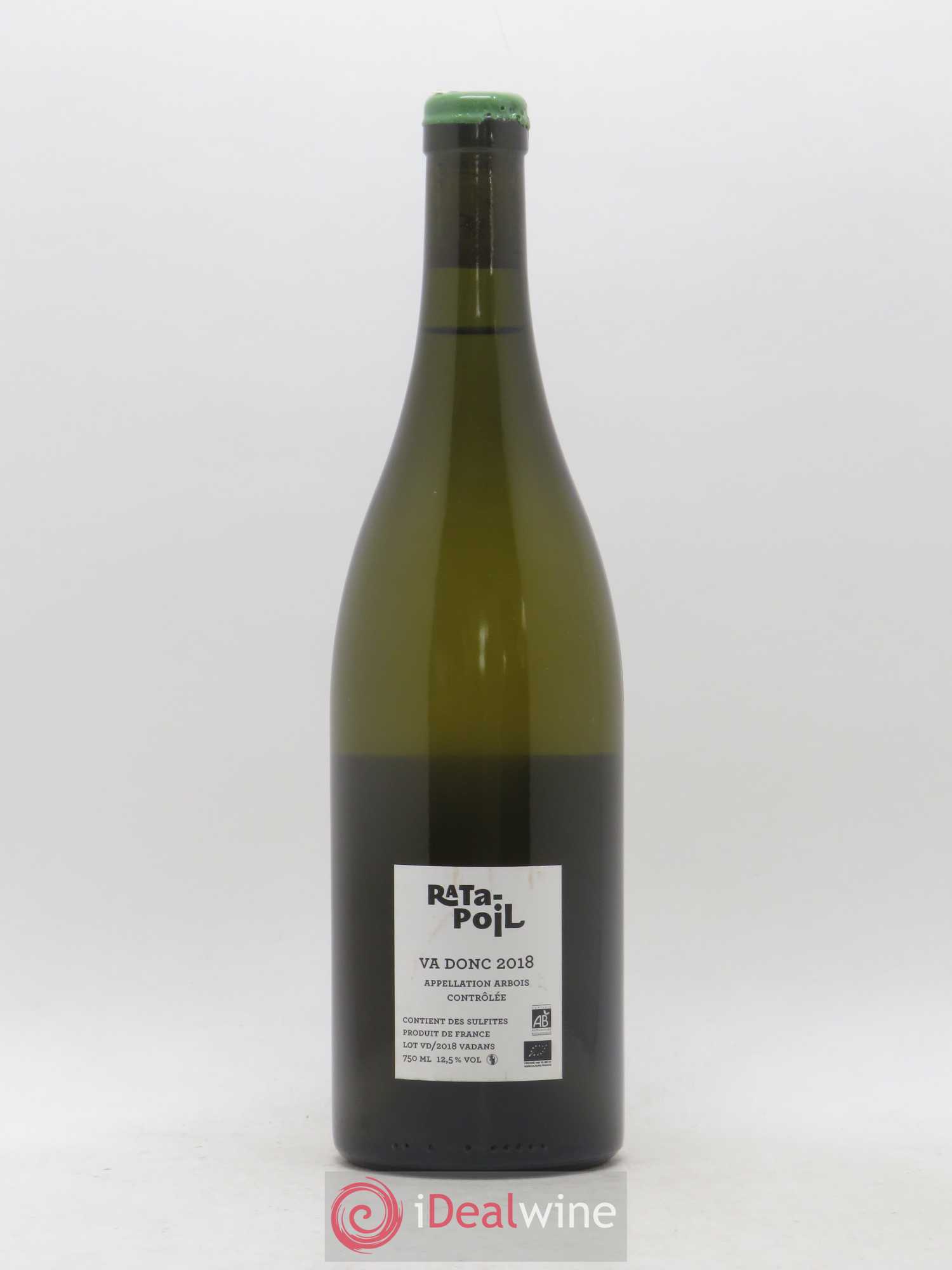 Arbois Va donc Chardonnay Ratapoil 2018 - Lot de 1 bouteille - 1