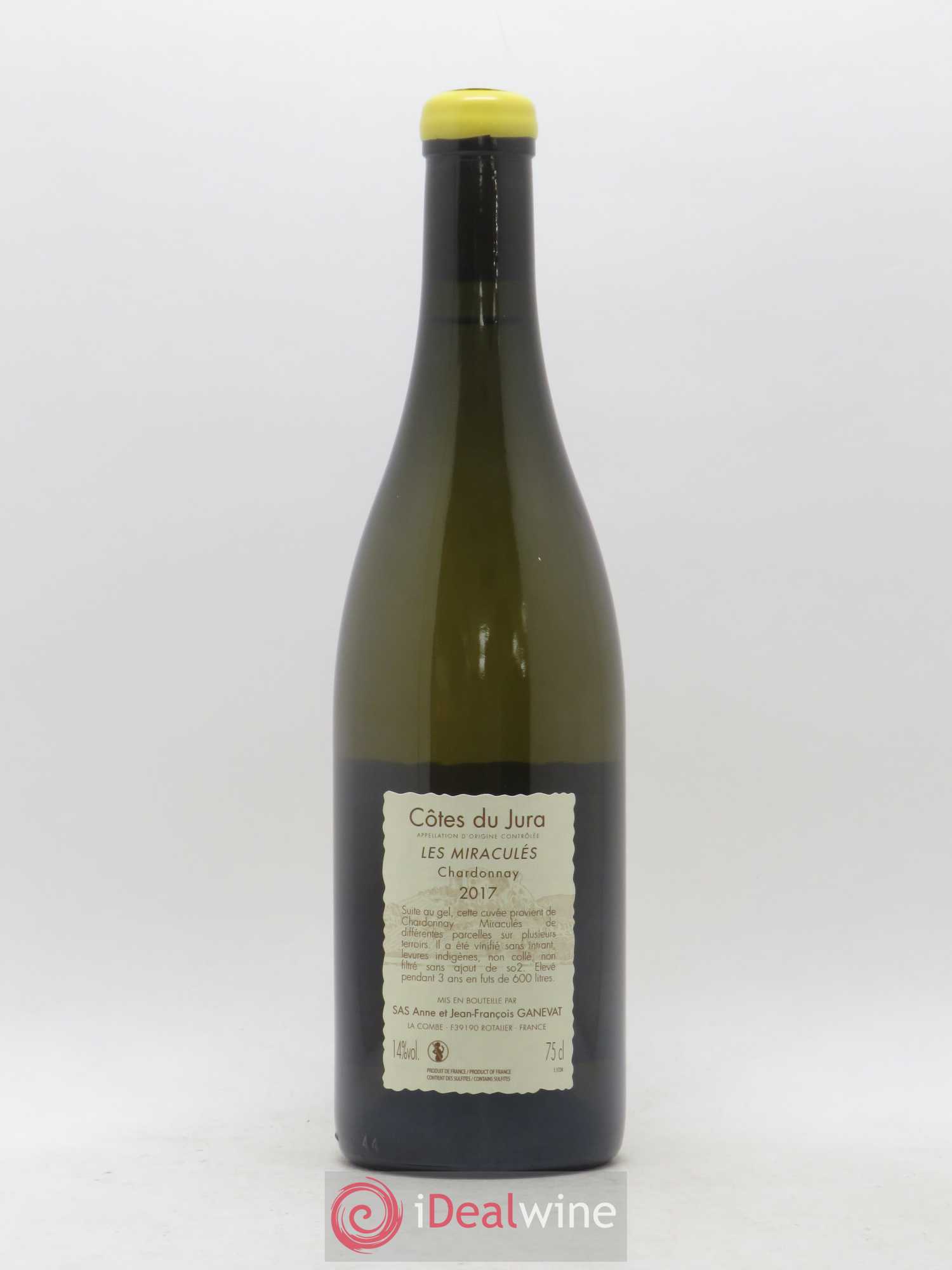 Côtes du Jura Les Miraculés Anne et Jean François Ganevat 2017 - Lot de 1 bouteille - 1