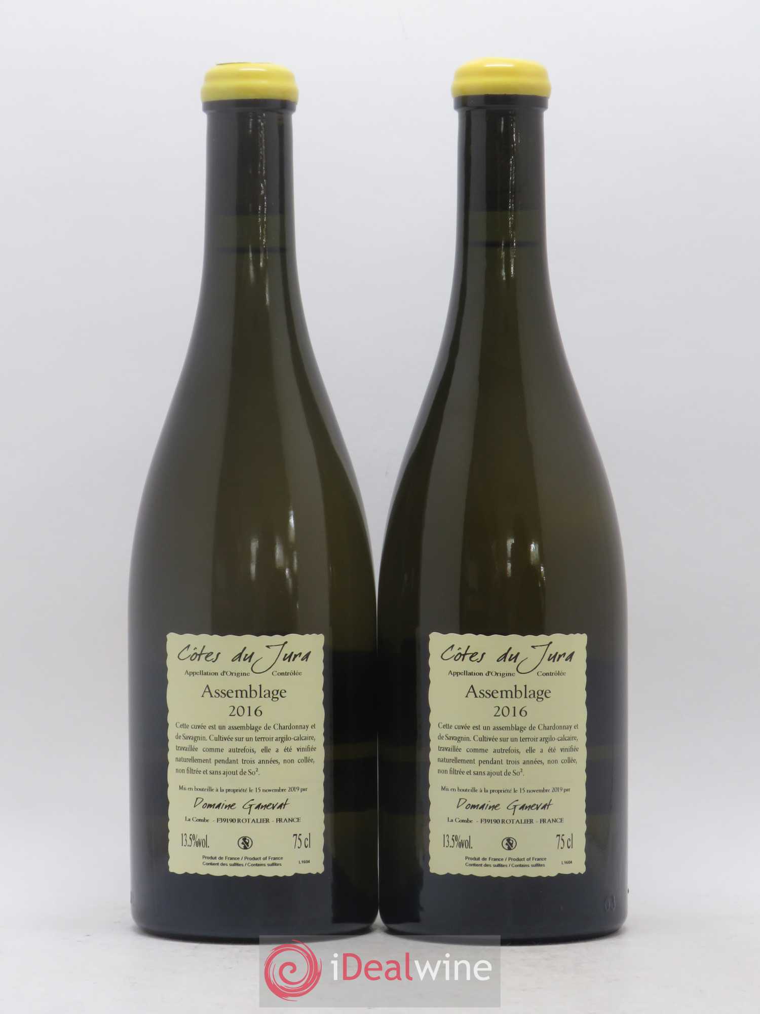 Côtes du Jura Cuvée Orégane Jean-François Ganevat (Domaine) 2016 - Lot de 2 bouteilles - 1