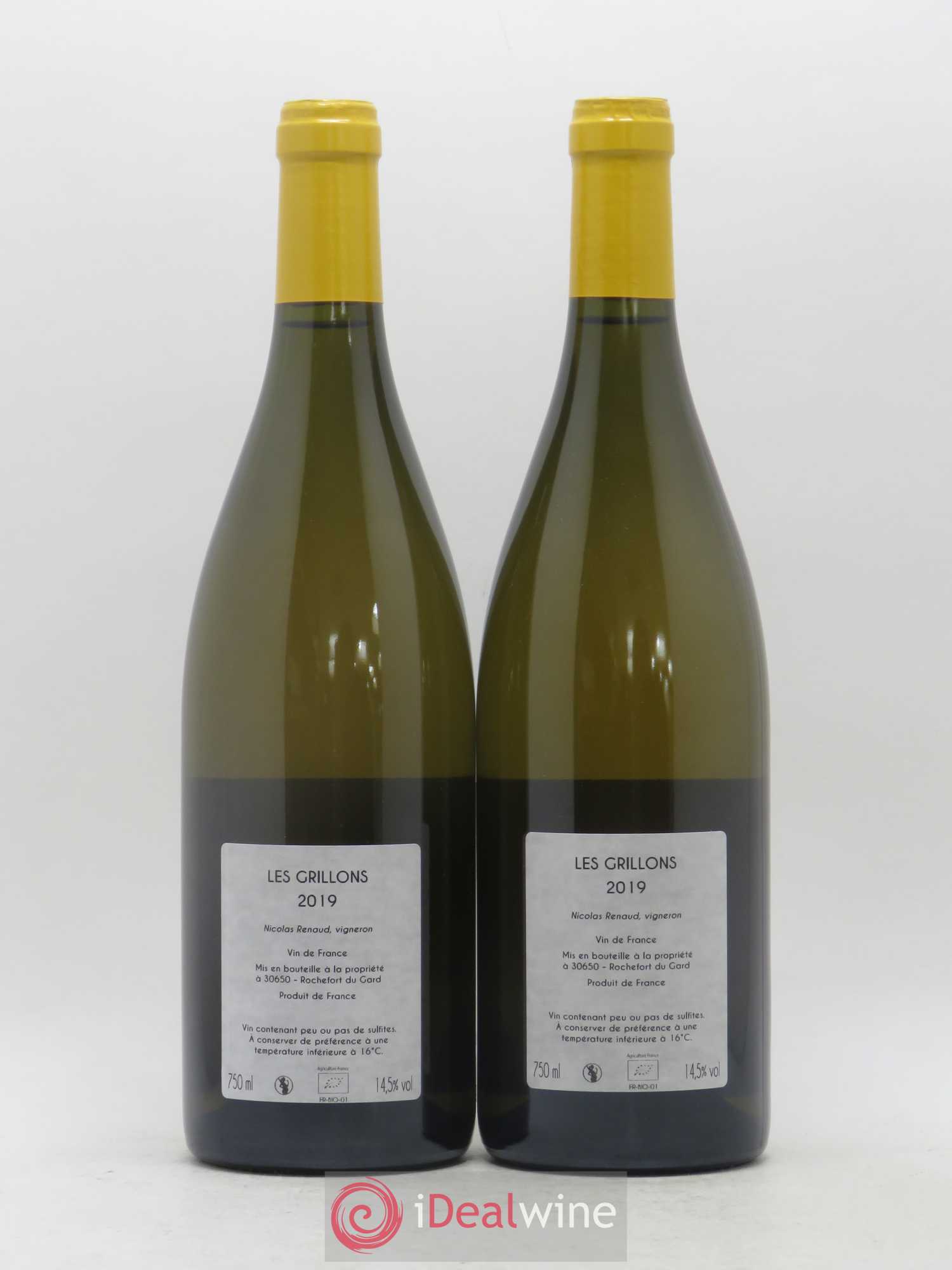 Vin de France Les Grillons Clos des Grillons 2019 - Lot de 2 bouteilles - 1
