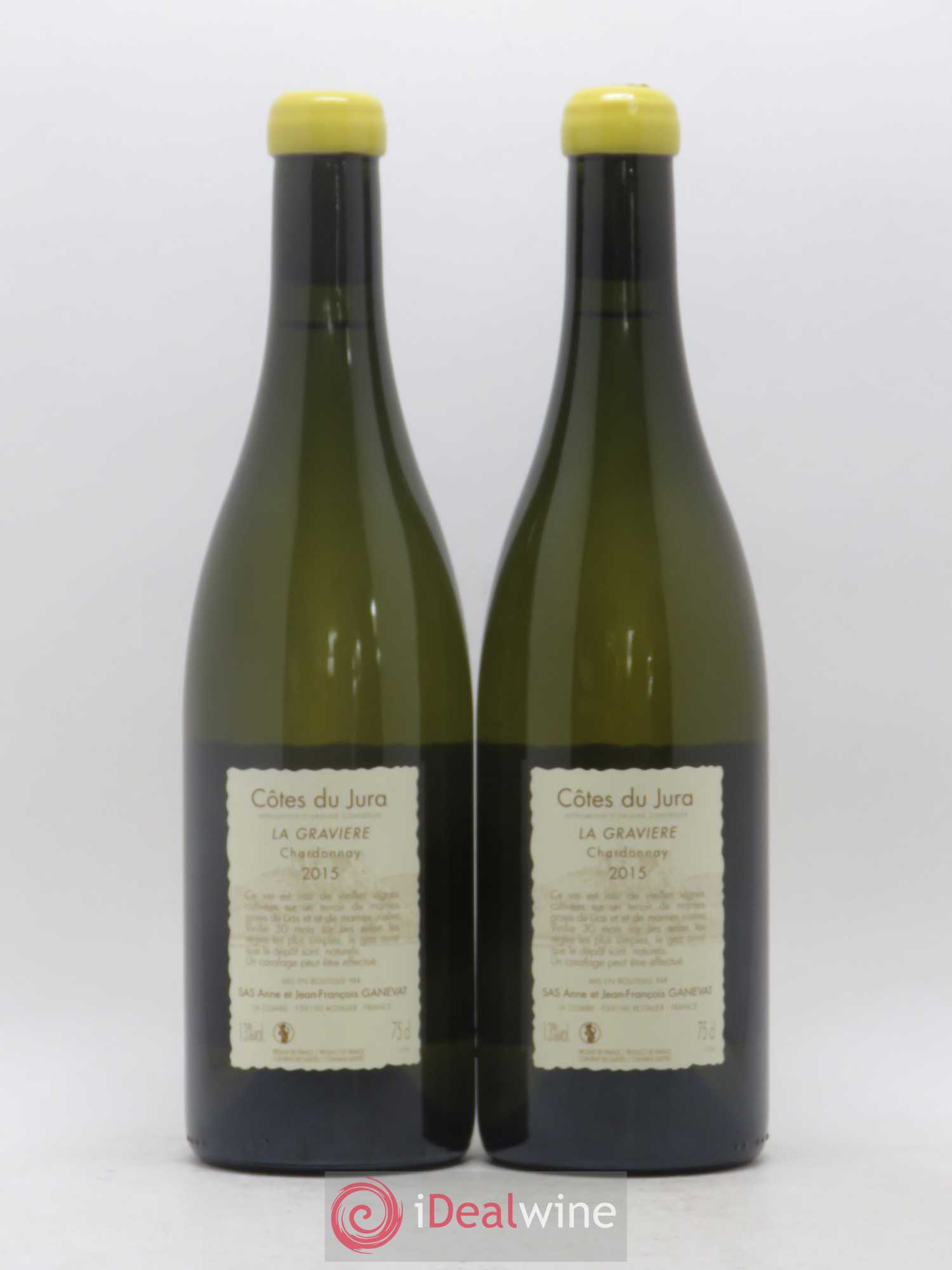 Côtes du Jura La Gravière Anne et Jean François Ganevat 2015 - Lot de 2 bouteilles - 1