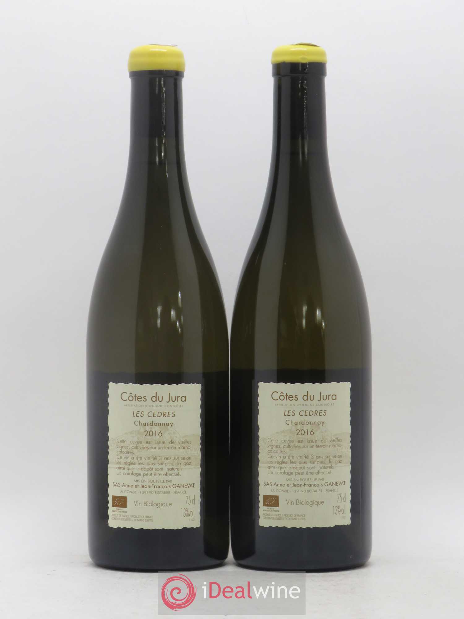Vin de France (anciennement Côtes du Jura) Les Cèdres Anne et Jean François Ganevat 2016 - Lot de 2 bouteilles - 1