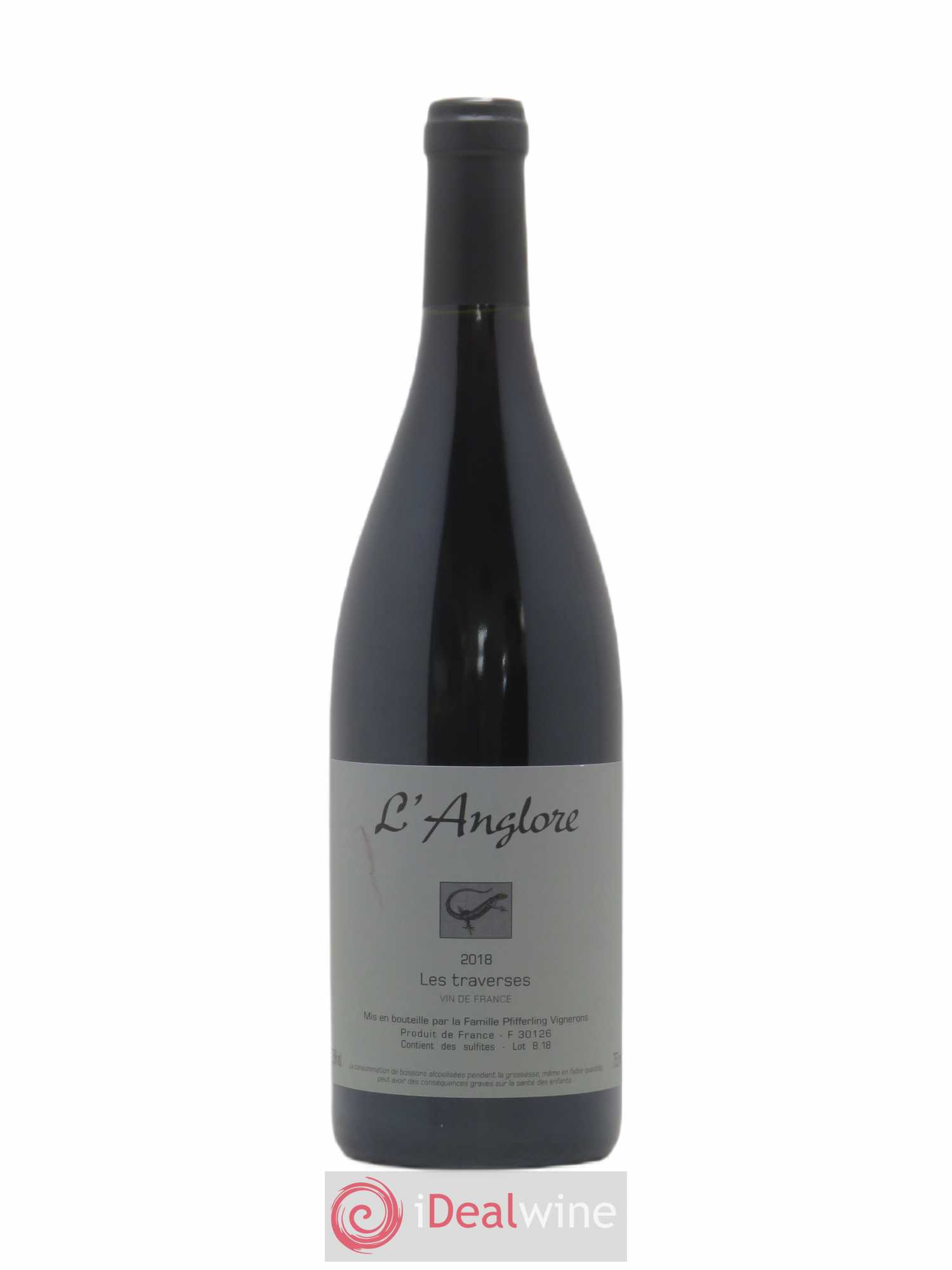 Vin de France Les Traverses L'Anglore 2018 - Lot de 1 bouteille - 0