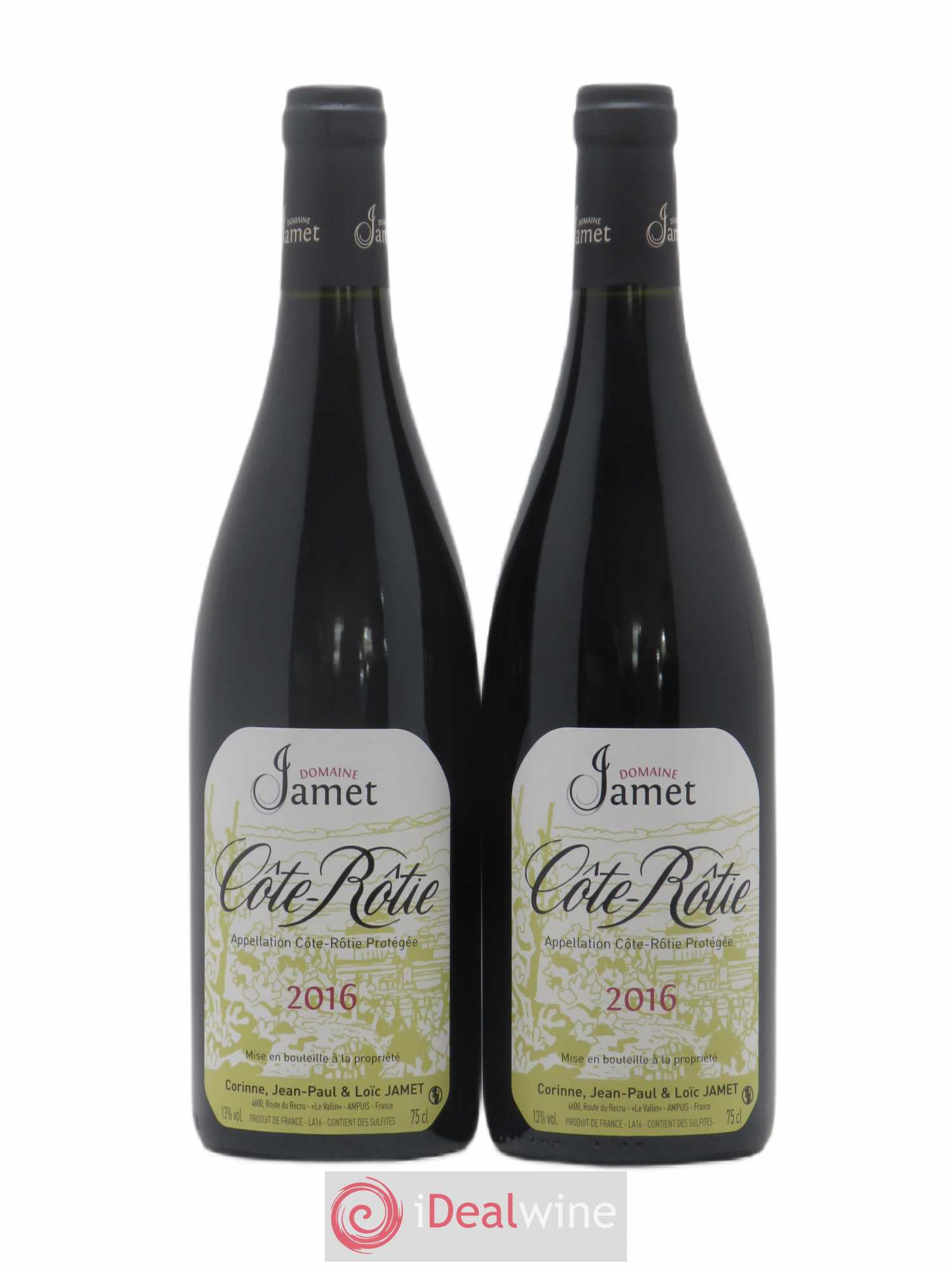 Côte-Rôtie Jamet (Domaine) 2016 - Lot de 2 bouteilles - 0
