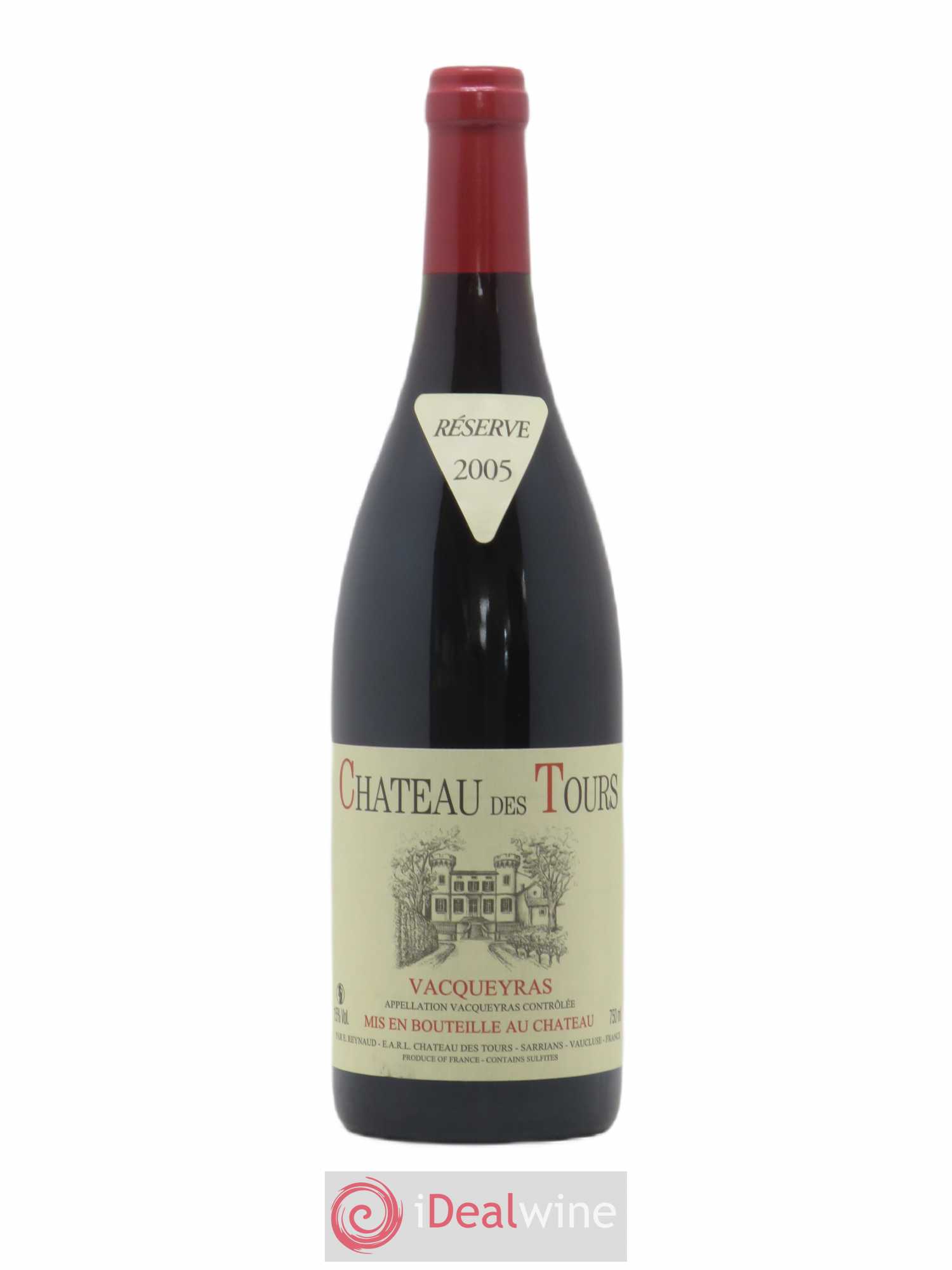 Vacqueyras Château des Tours Emmanuel Reynaud 2005 - Lot de 1 bouteille - 0