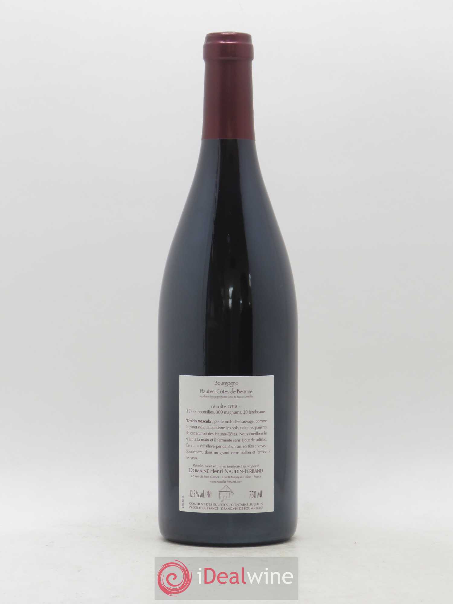 Hautes-Côtes de Beaune Orchis Mascula Naudin-Ferrand (Domaine) 2018 - Lot de 1 bouteille - 1