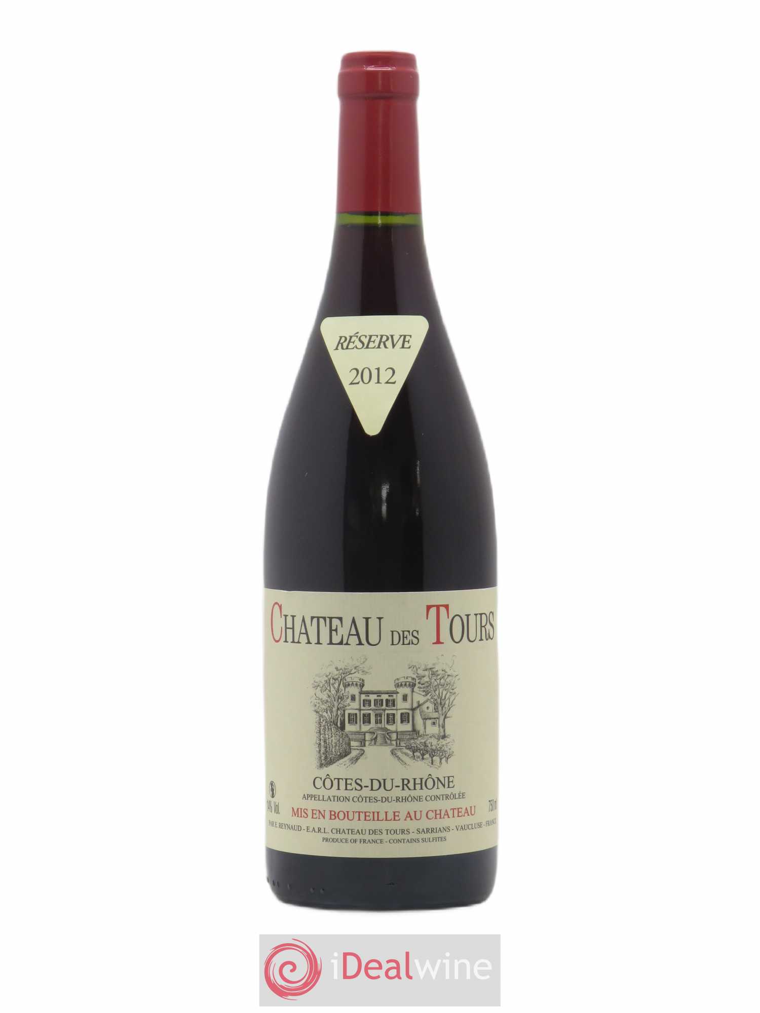 Côtes-du-Rhône Château des Tours Emmanuel Reynaud 2012 - Lot de 1 bouteille - 0