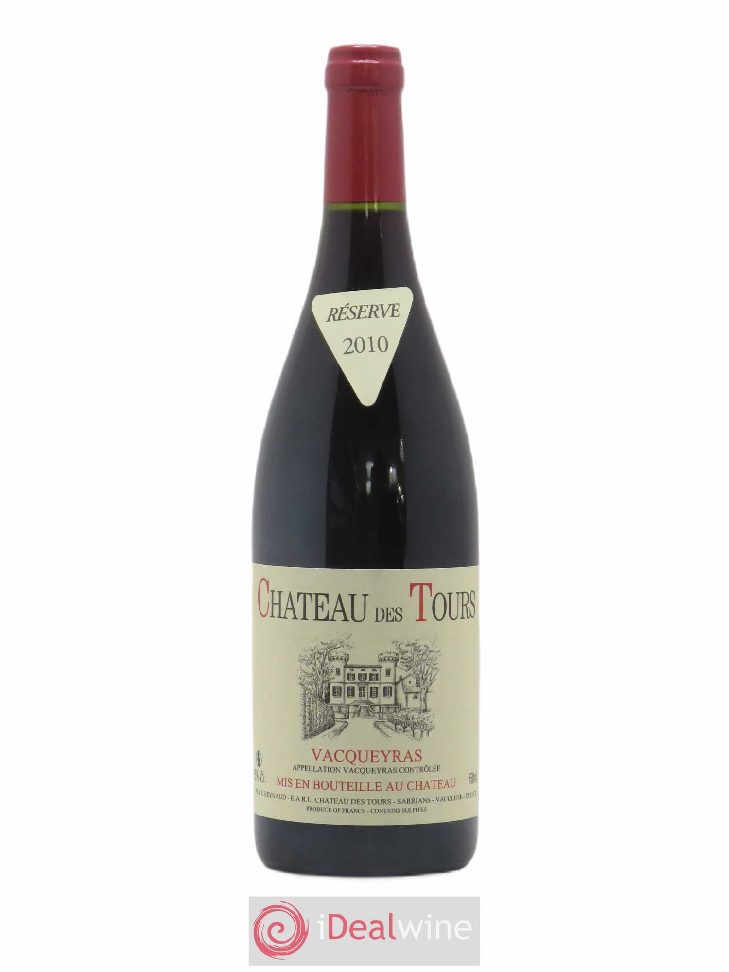 Vacqueyras Château des Tours Emmanuel Reynaud 2010 - Lot de 1 bouteille - 0
