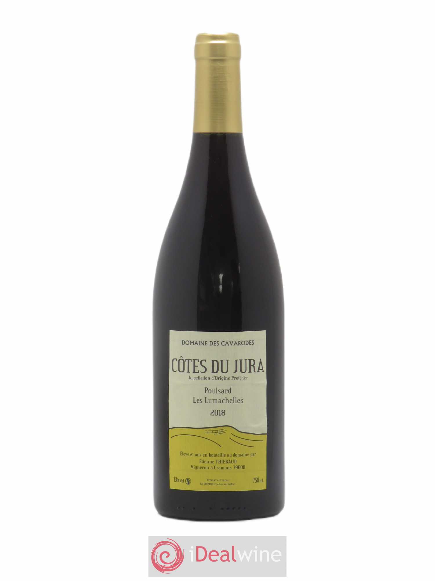 Côtes du Jura Poulsard Les Lumachelles Cavarodes (Domaine des) - Etienne Thiébaud 2018 - Lot de 1 bouteille - 0