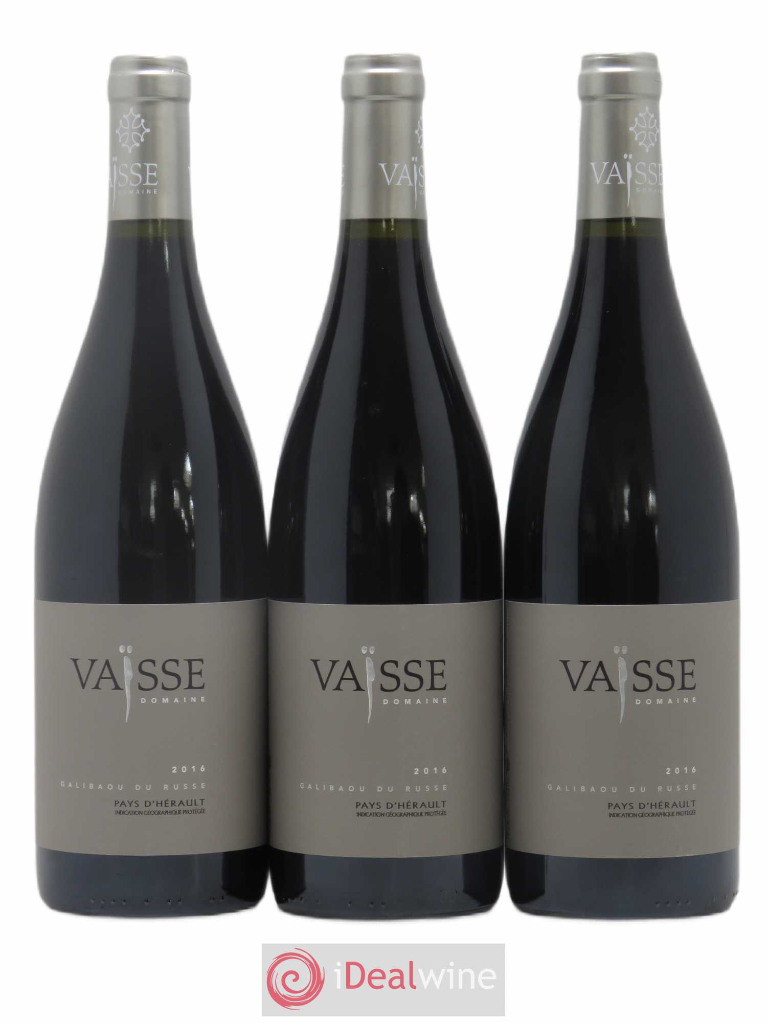 Pays d'Hérault Galibaou du Russe Vaisse (Domaine) 2016 - Lot de 3 bouteilles - 0