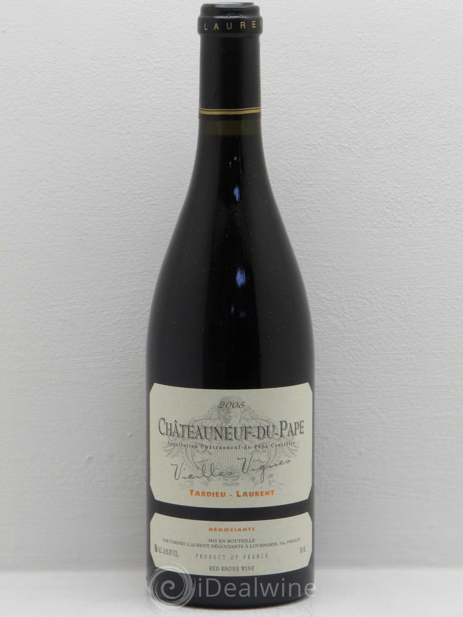 Châteauneuf-du-Pape Tardieu-Laurent Vieilles vignes Famille Tardieu 2005 - Lot de 1 bouteille - 0