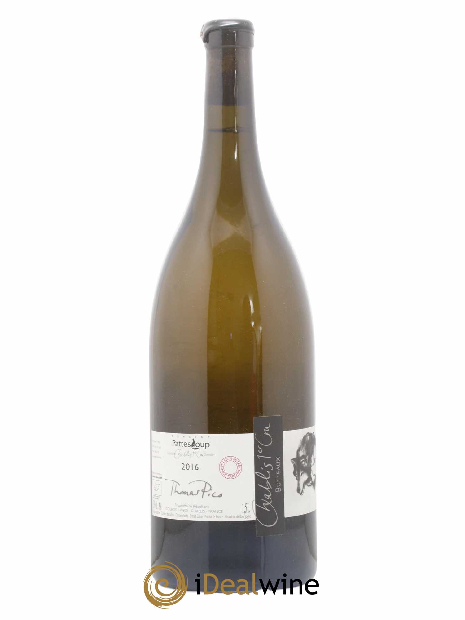 Chablis 1er Cru Butteaux Pattes Loup (Domaine) 2016 - Lot of 1 magnum - 1