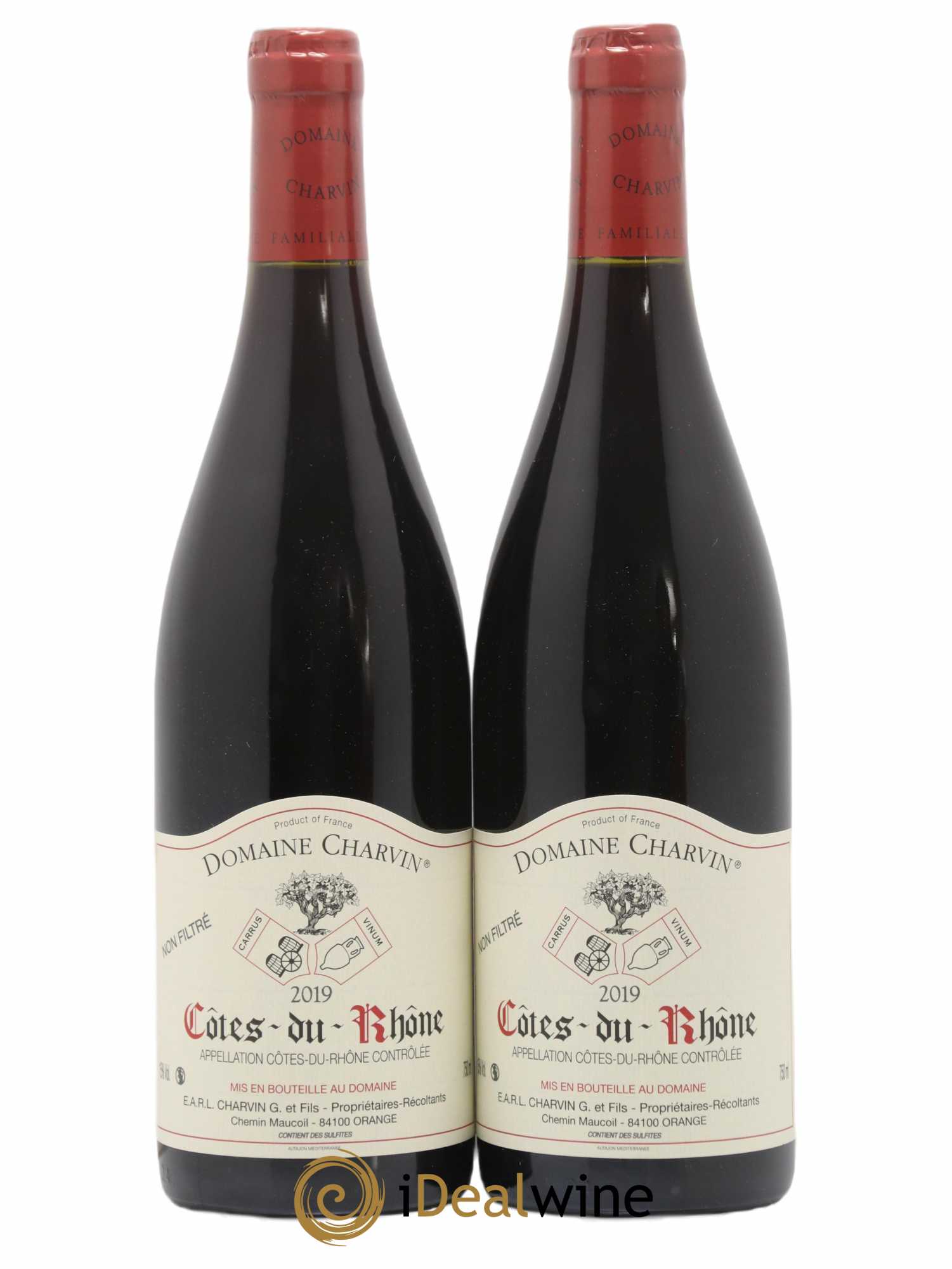 Côtes-du-Rhône Charvin (Domaine) 2019 - Lot de 2 bouteilles - 0