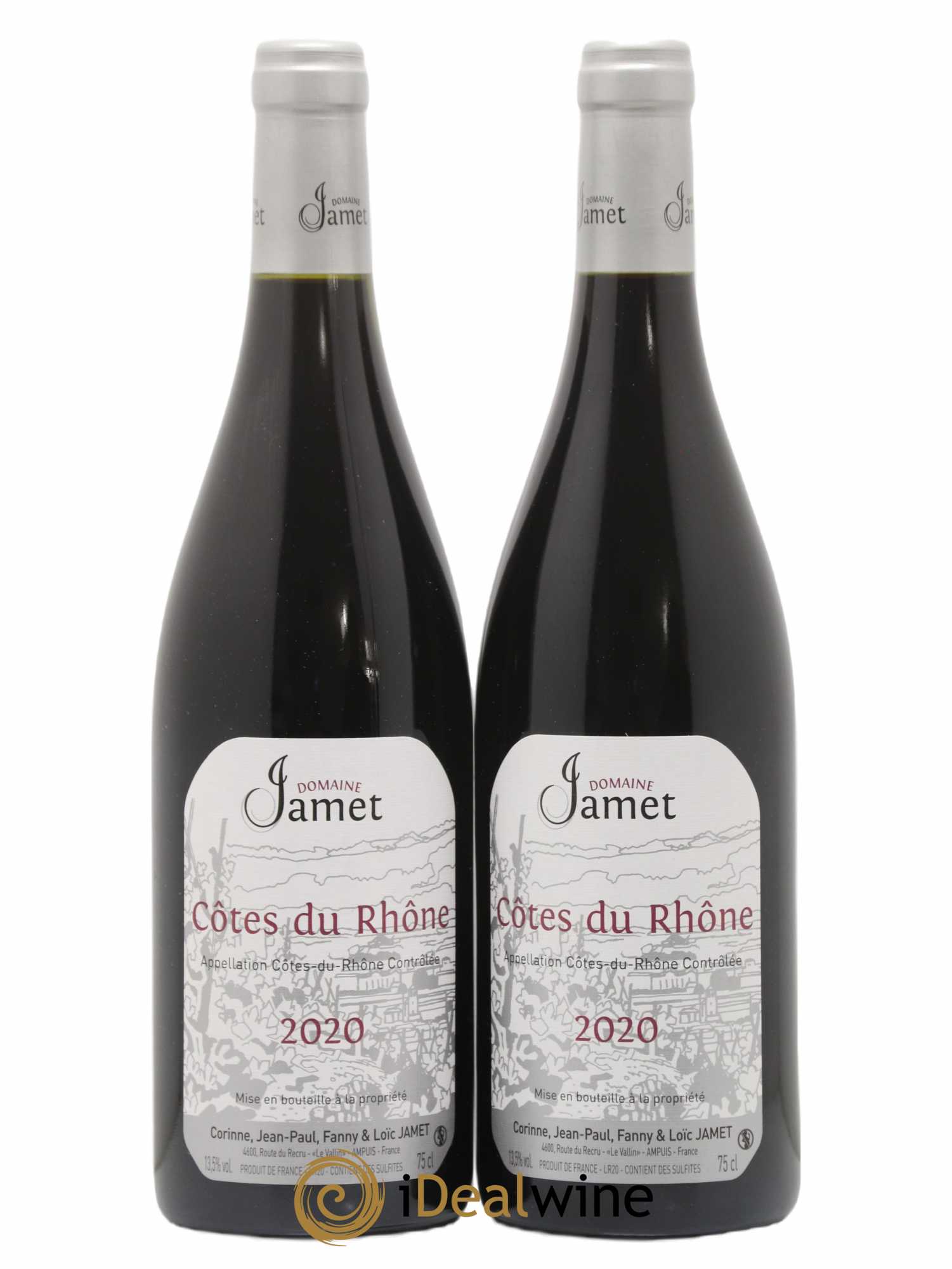 Côtes-du-Rhône Jamet (Domaine) 2020 - Lot de 2 bouteilles - 0