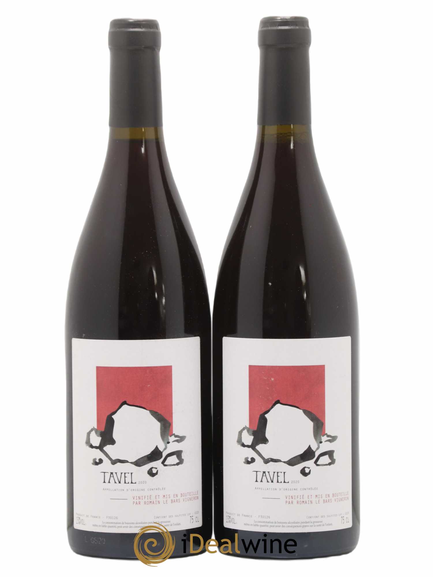 Tavel Romain Le Bars 2020 - Lot de 2 bouteilles - 0