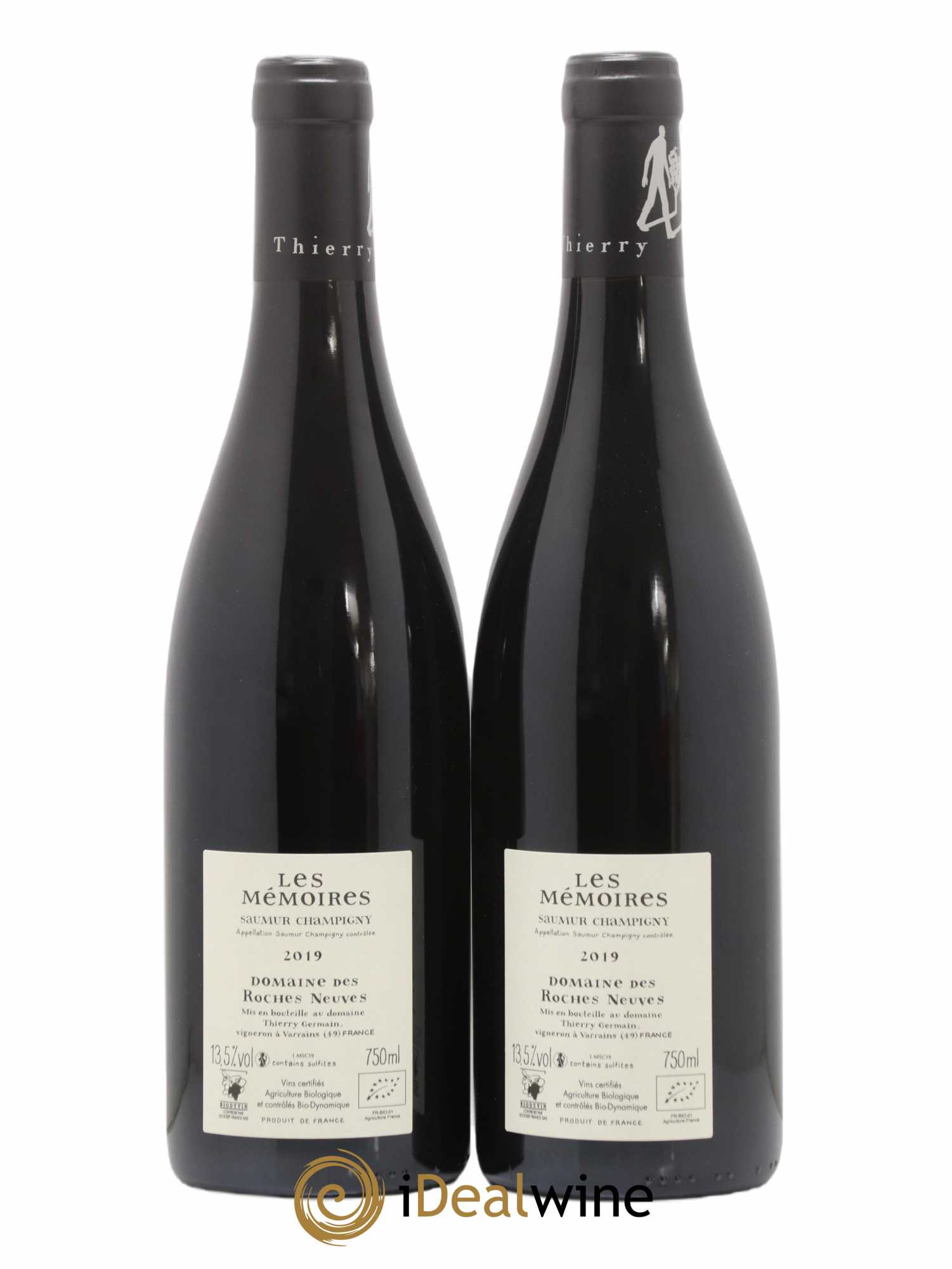 Saumur-Champigny Les Mémoires Domaine des Roches Neuves - Thierry Germain 2019 - Lot of 2 bottles - 1