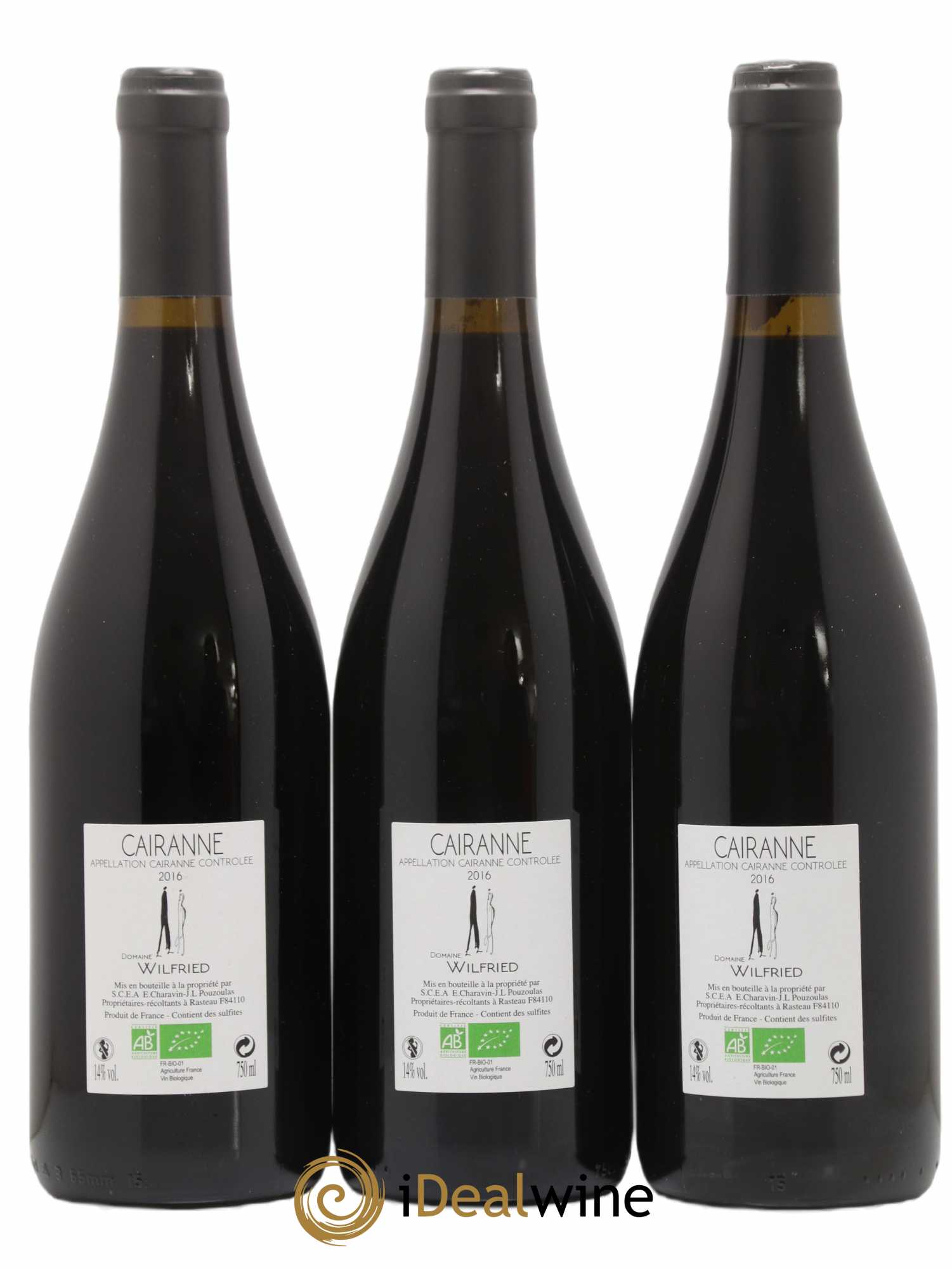 Côtes-du-Rhône-Villages Cairanne (senza prezzo di riserva) 2016 - Lotto di 3 bottiglie - 1