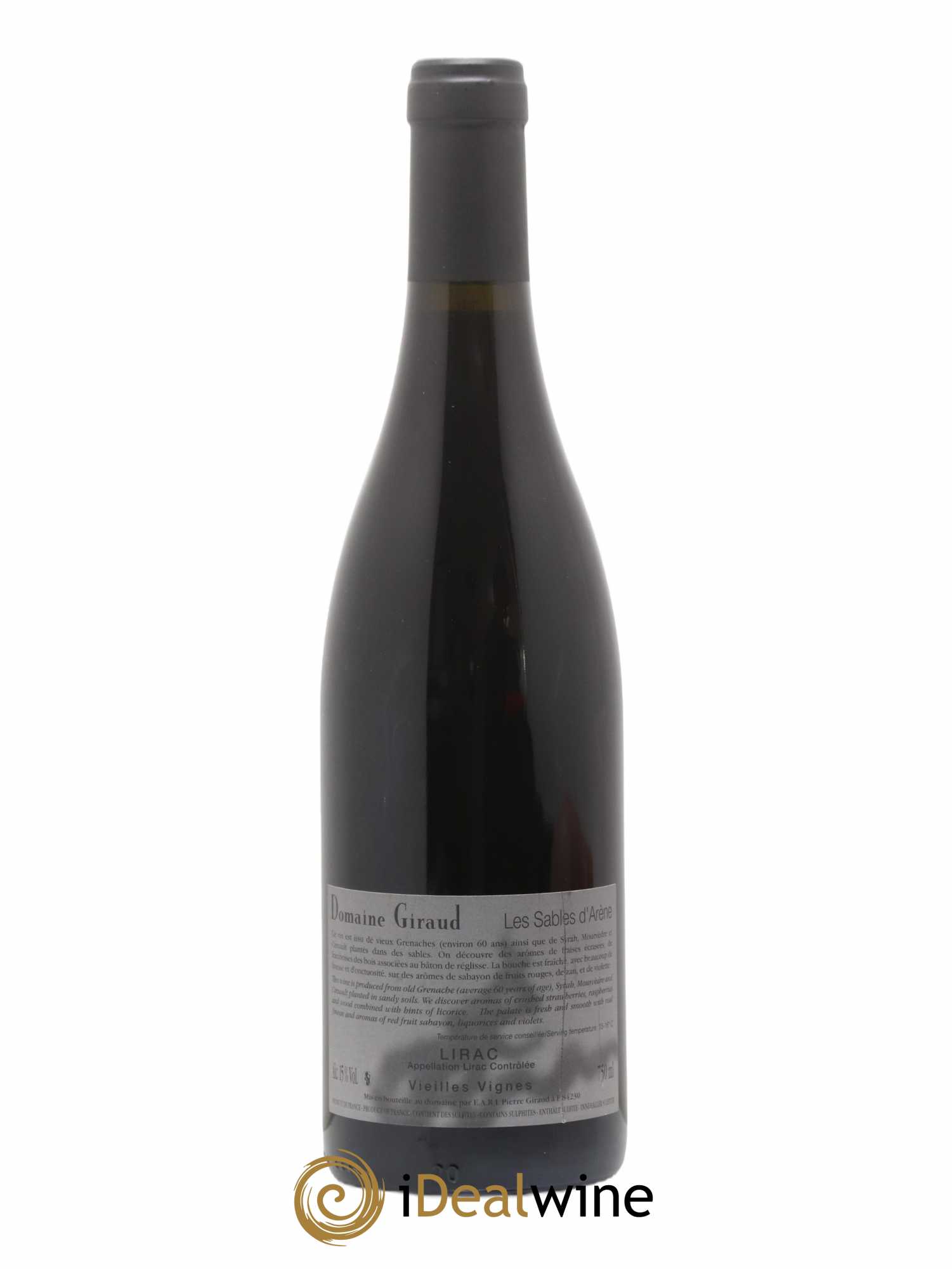 Lirac Les Sables d'Arènes Giraud (Domaine) 2018 - Lot de 1 bouteille - 1
