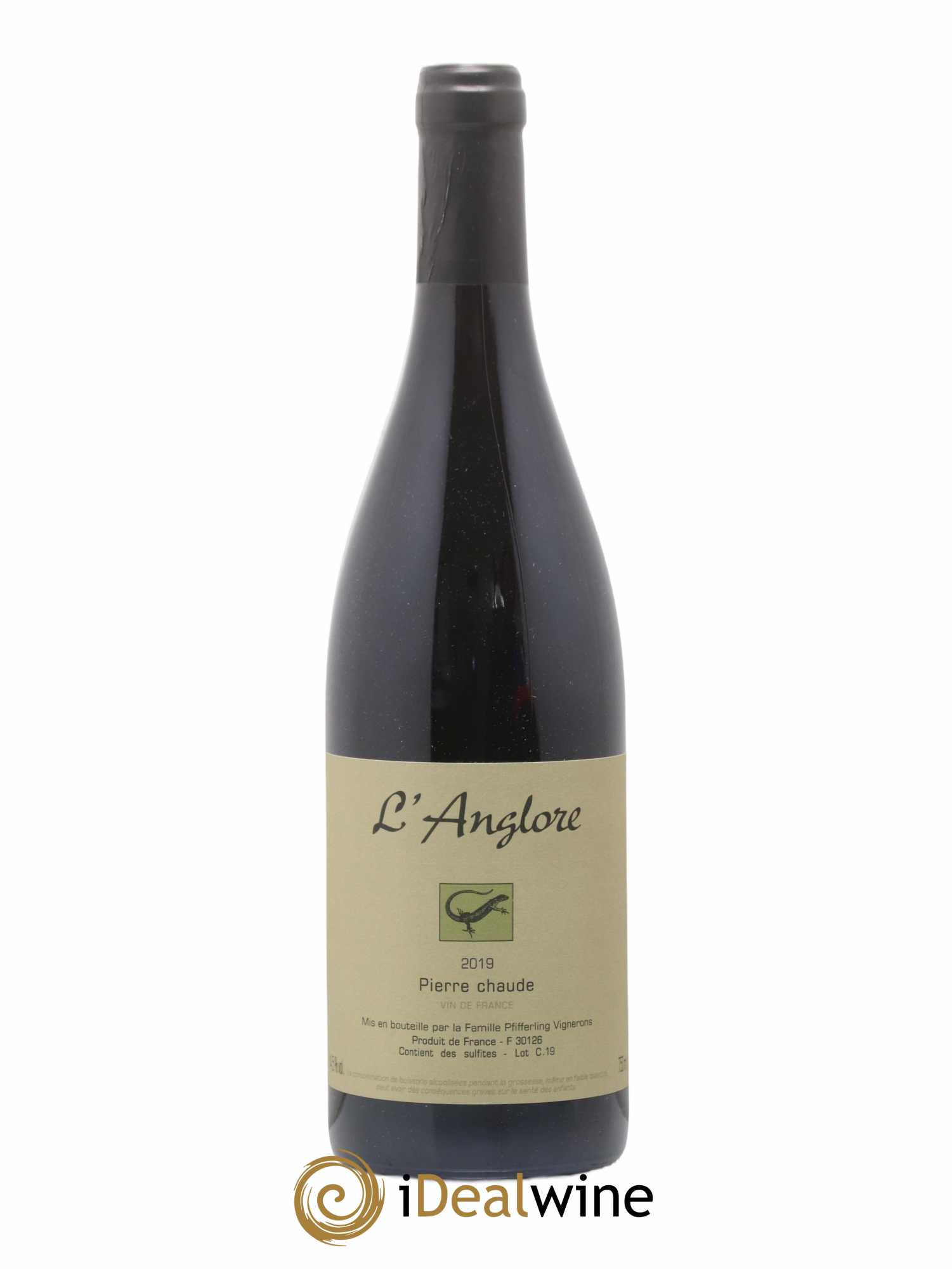 Vin de France Pierre chaude L'Anglore 2019 - Lot de 1 bouteille - 0