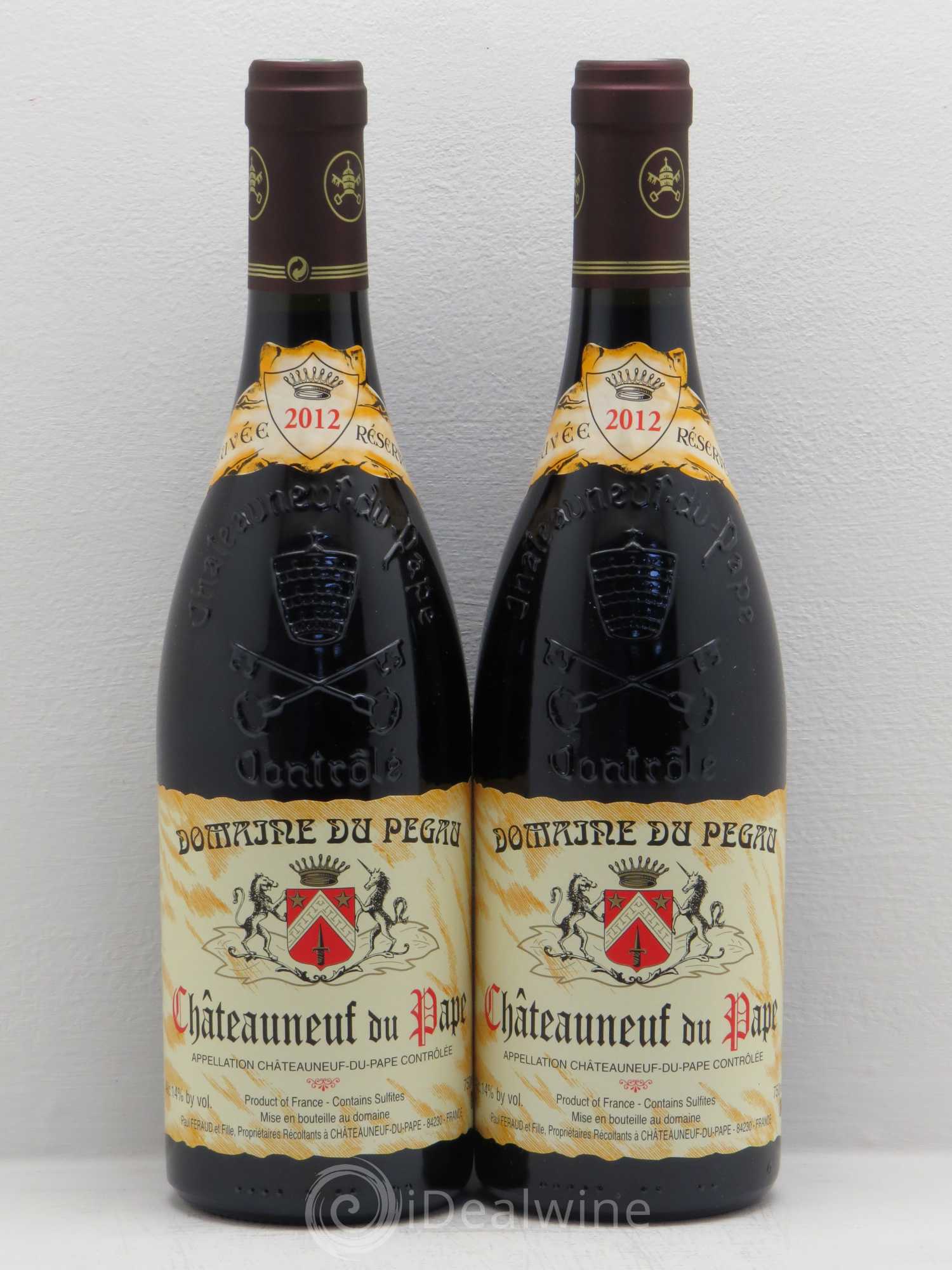 Châteauneuf-du-Pape Domaine du Pégau Cuvée Réservée Paul et Laurence Féraud 2012 - Lot de 2 bouteilles - 0