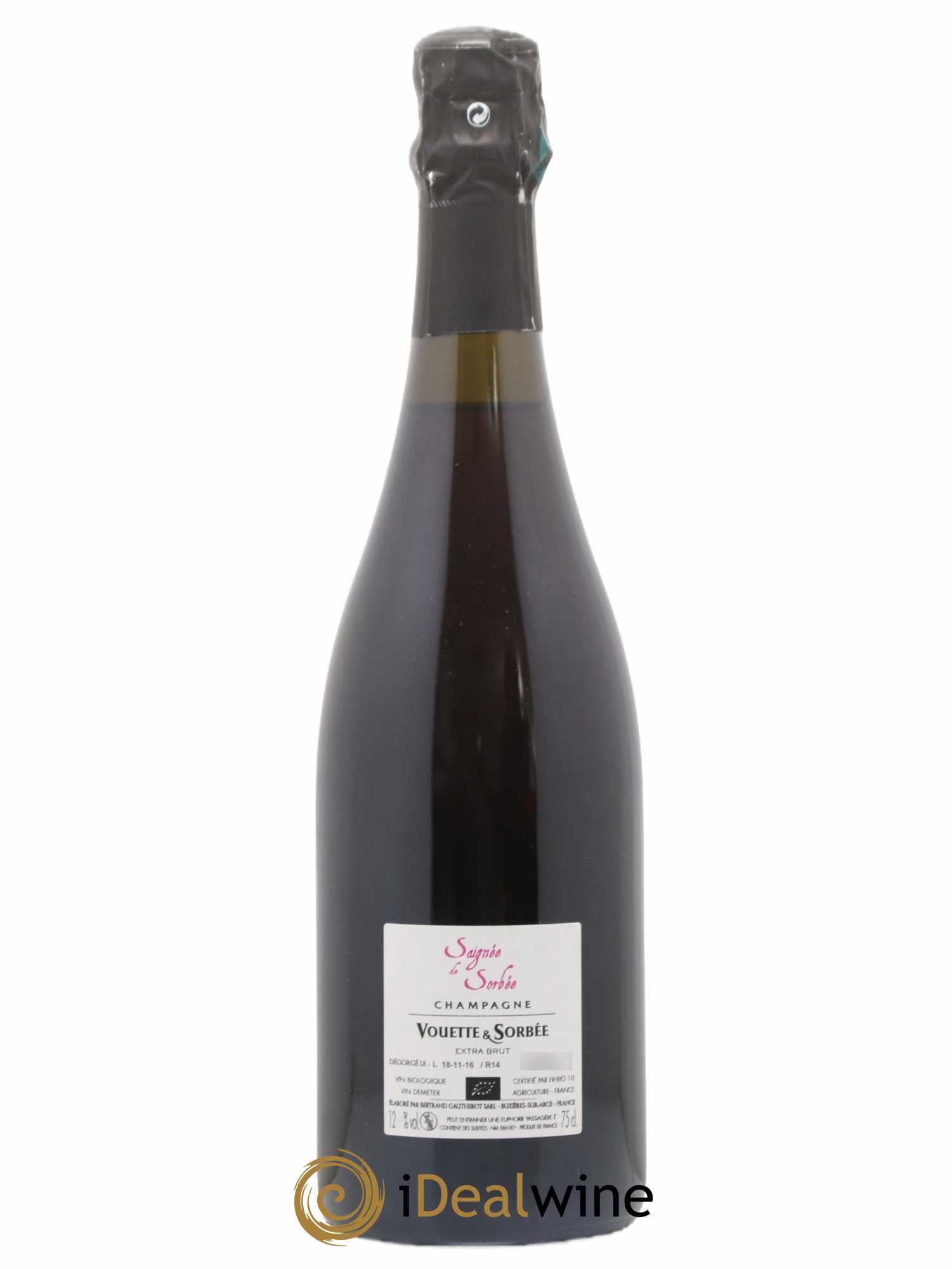 Saignée de Sorbée Extra-Brut Vouette et Sorbée 2014 - Lot de 1 bouteille - 1